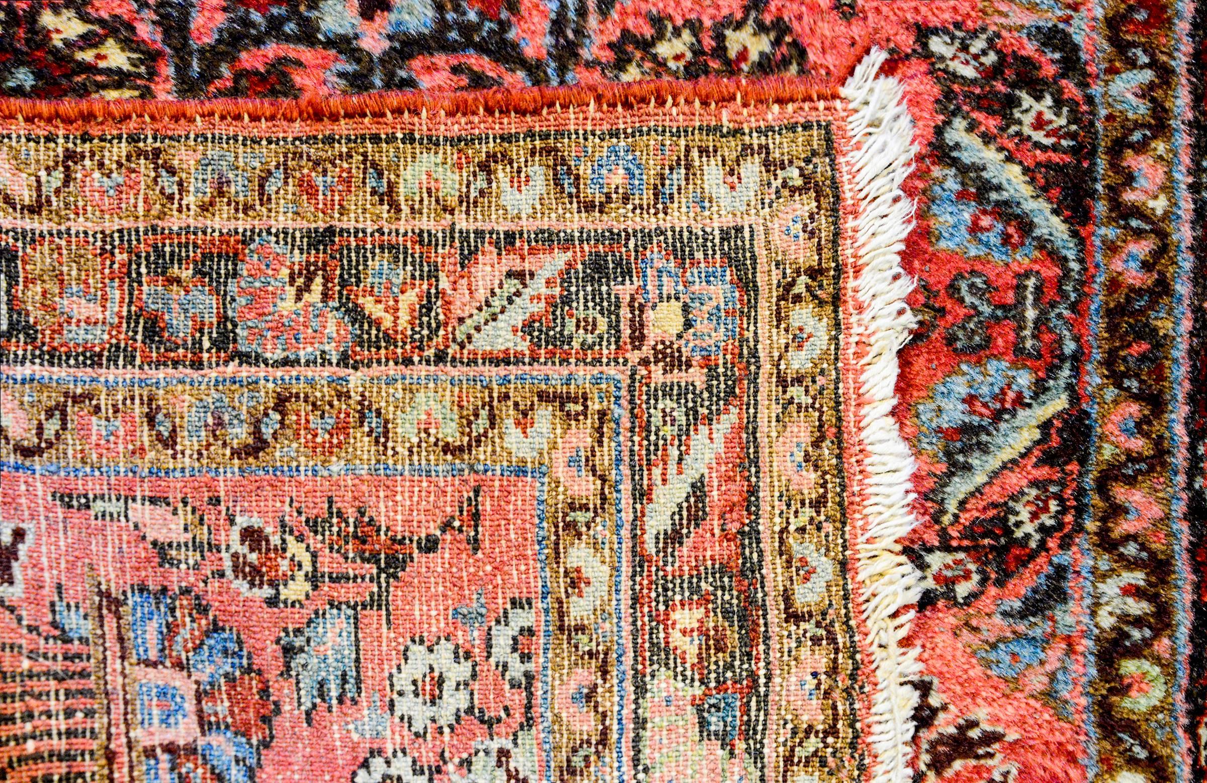 Vegetable Dyed Exceptional Early 20th Century Petite Lilihan Rug