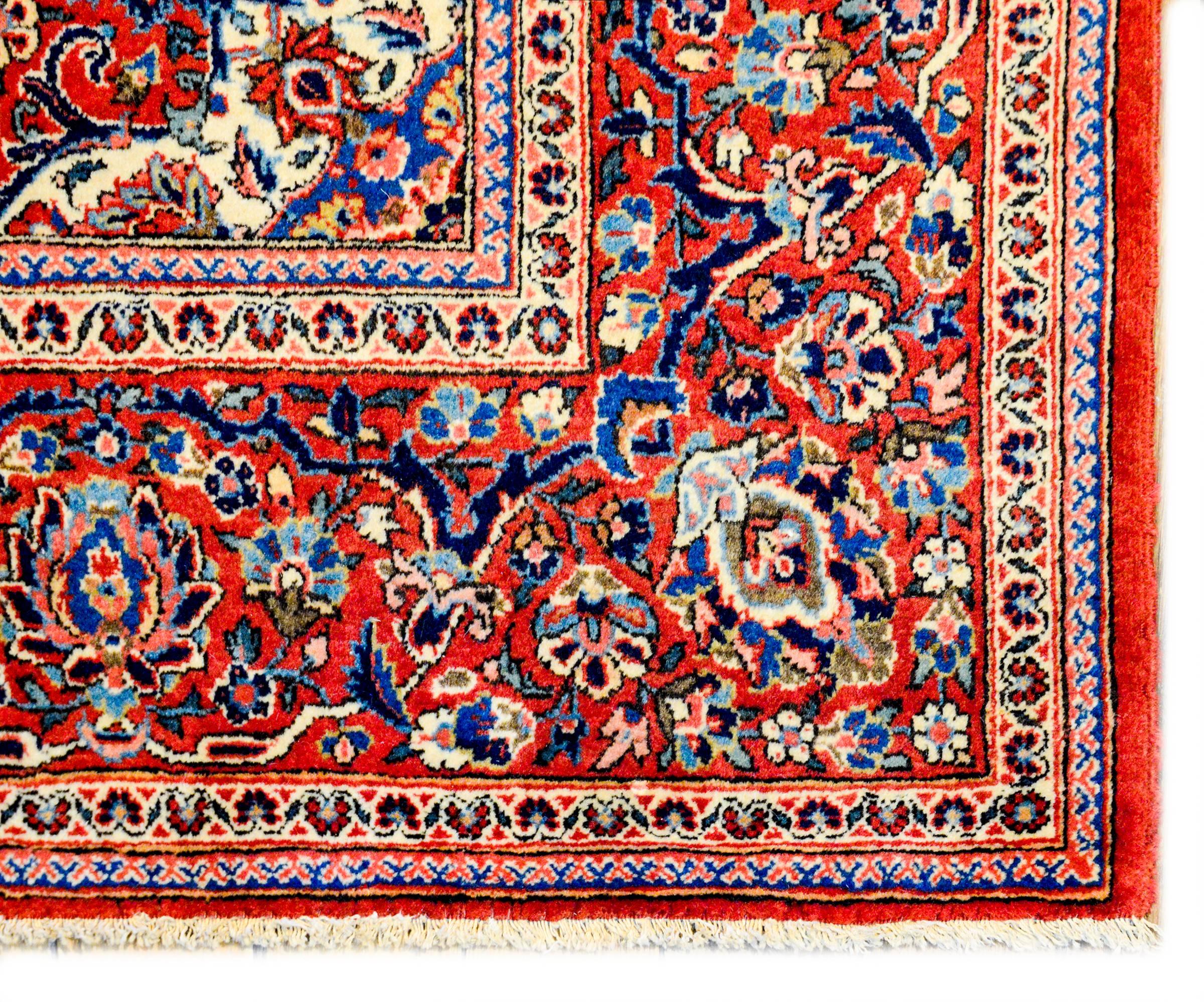 Persian Unbelievable Early 20th Century Kashan Rug