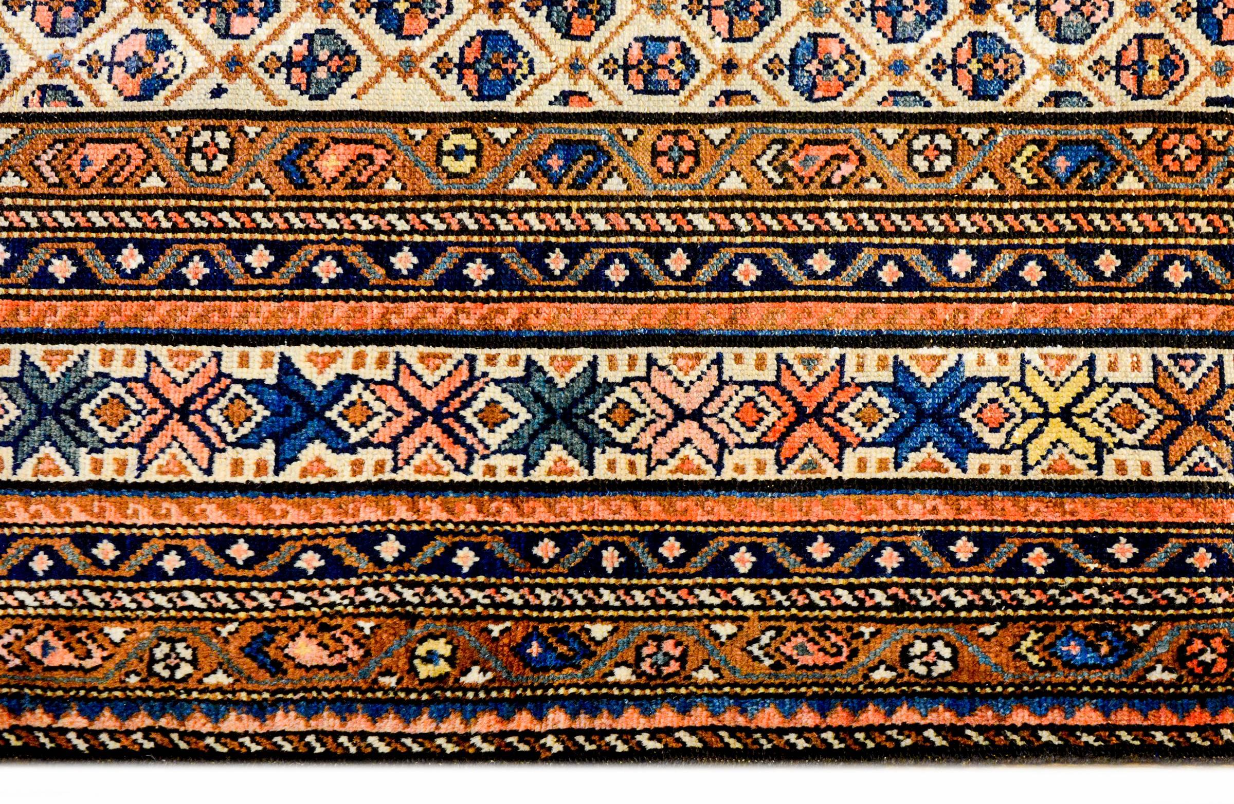 Kazak Exquisite 19th Century Malayer Rug For Sale