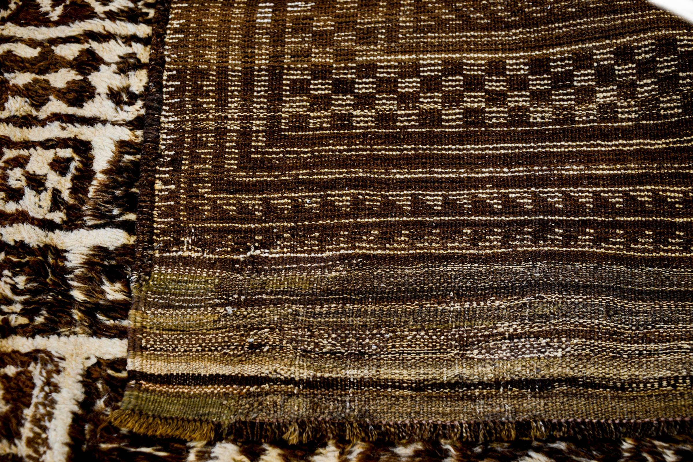 Vegetable Dyed Fantastic 19th Century Gabbeh Rug For Sale