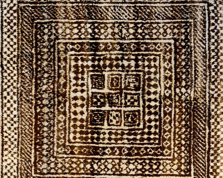 Gabbeh Diamond Pattern Fantastic 19th Century Gabbeh Rug For Sale at 1stDibs