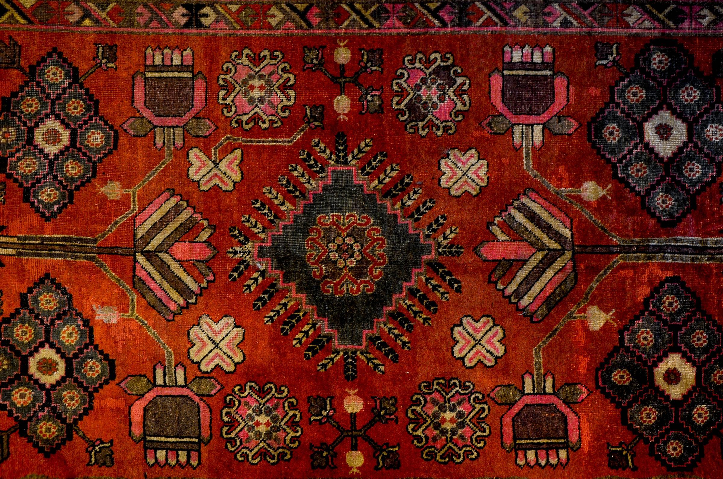East Turkestani Beautiful Mid 20th Century Khotan Rug For Sale