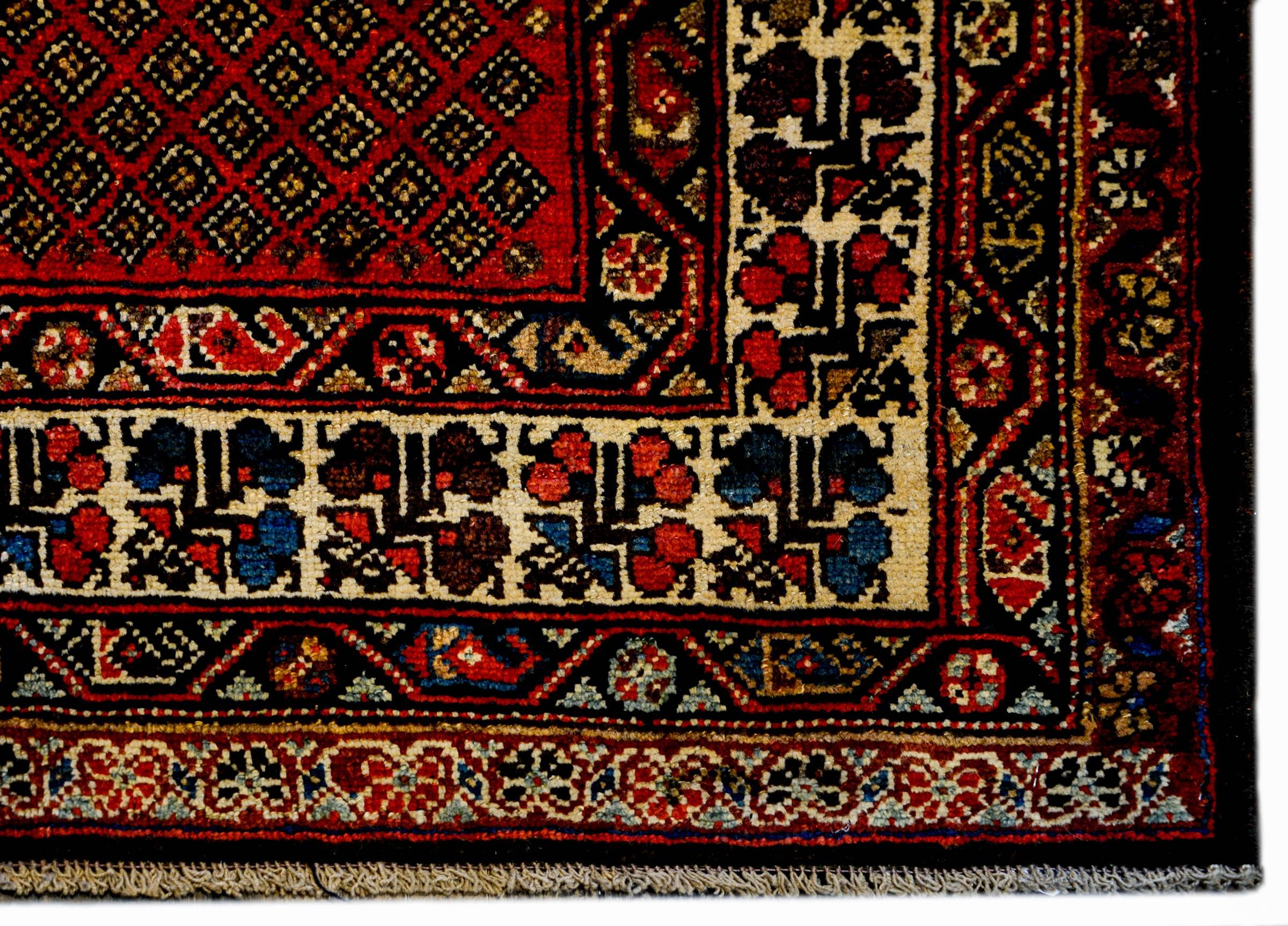 Vegetable Dyed Amazing Early 20th Century Ghashgaei Rug For Sale