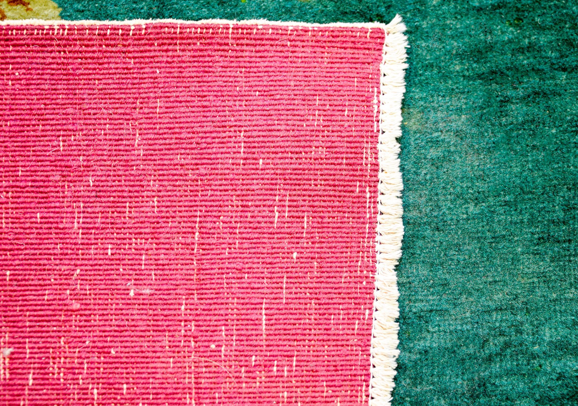 Wool Brilliant Chinese Art Deco Rug