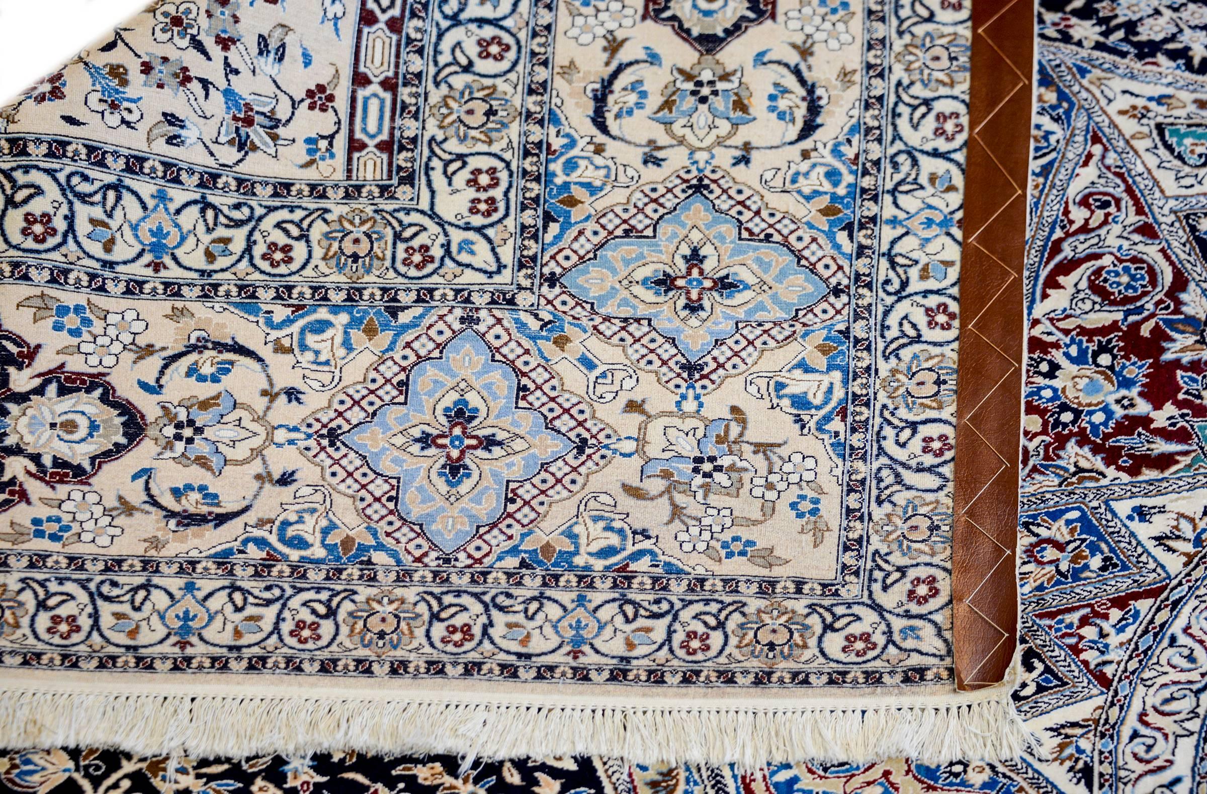 Late 20th Century Mesmerizing Vintage Nain Rug For Sale