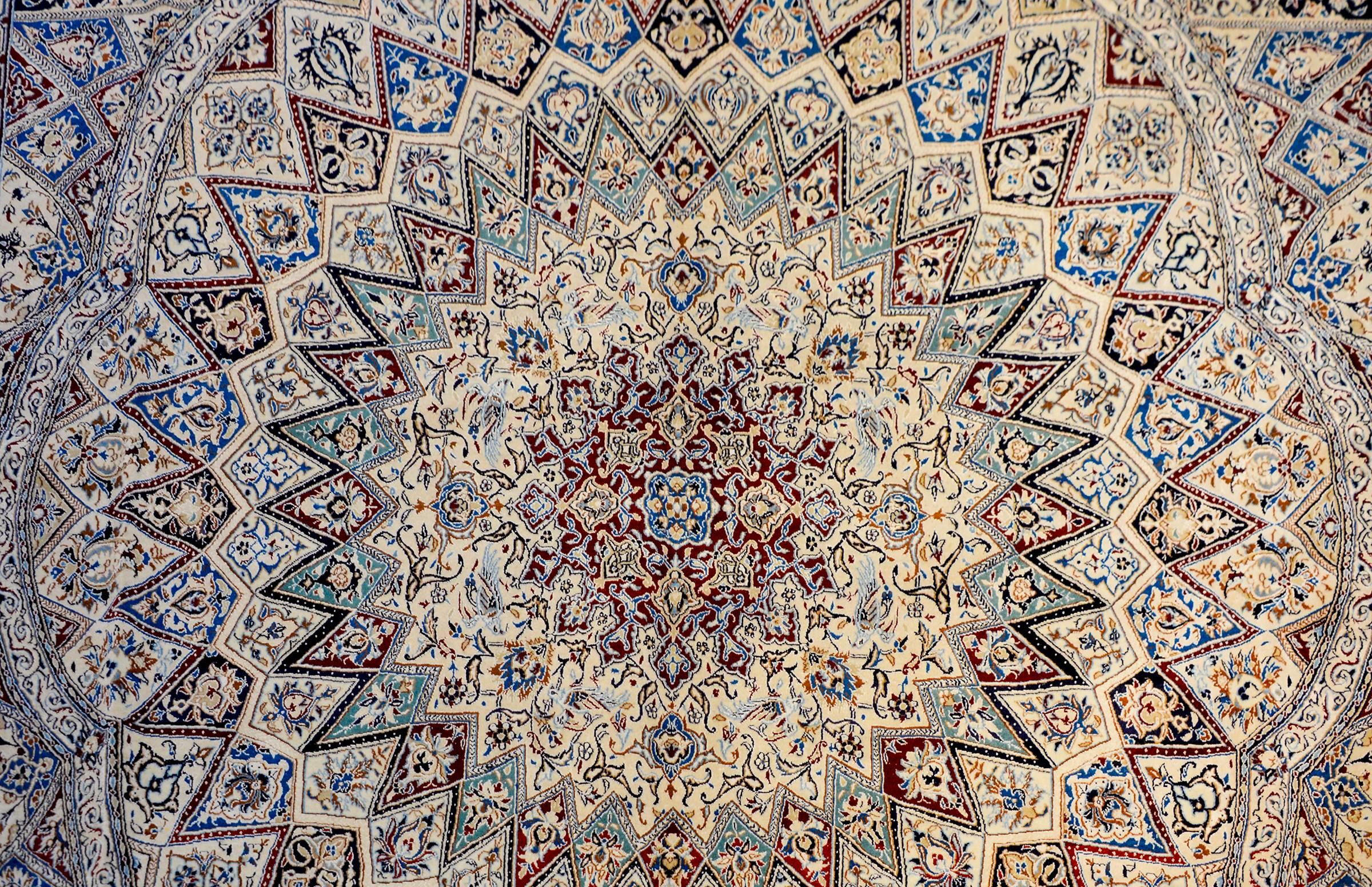 Tabriz Magnifique tapis vintage Nain en vente