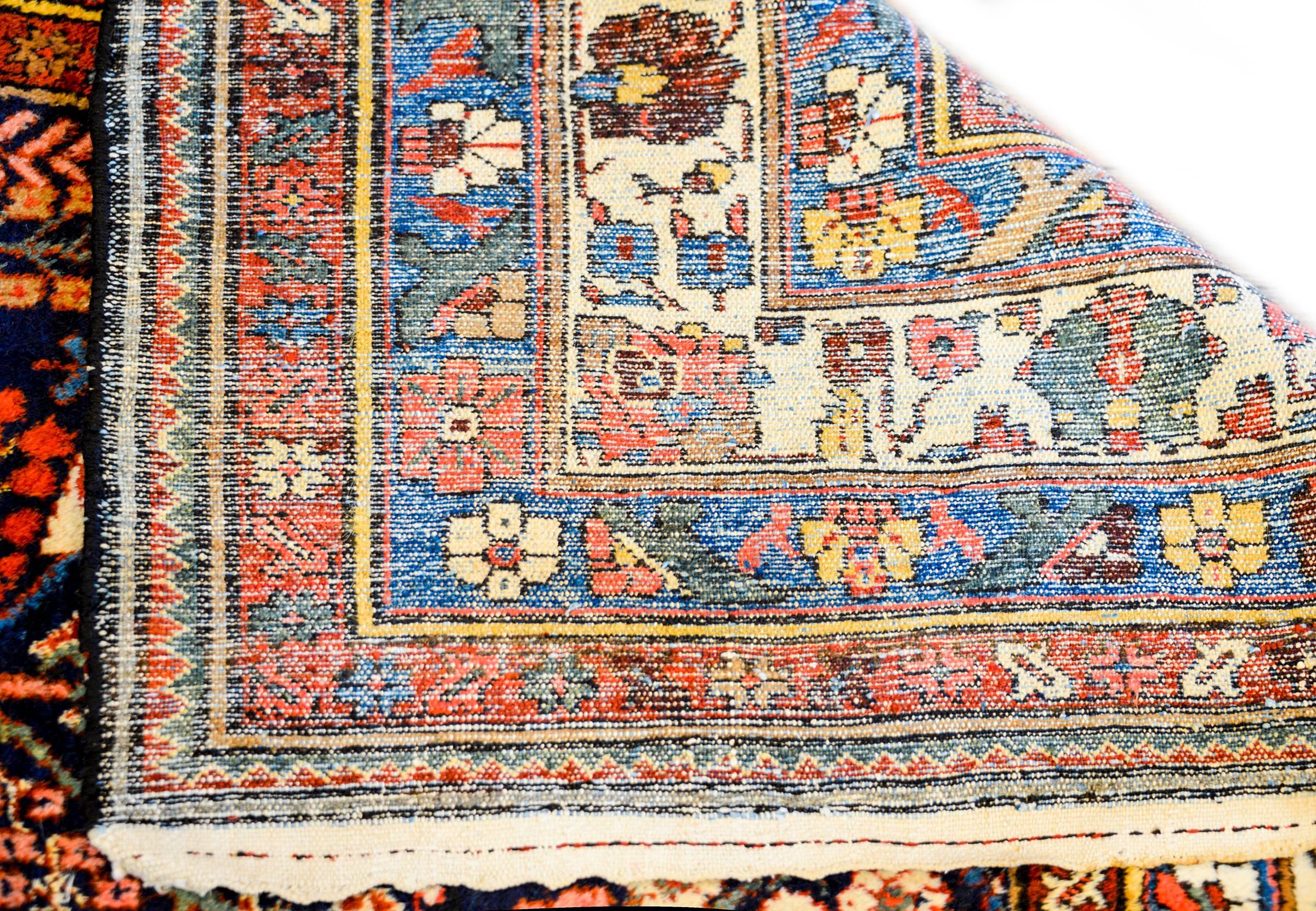 Fantastic Early 20th Century Bibikabad Rug In Good Condition For Sale In Chicago, IL