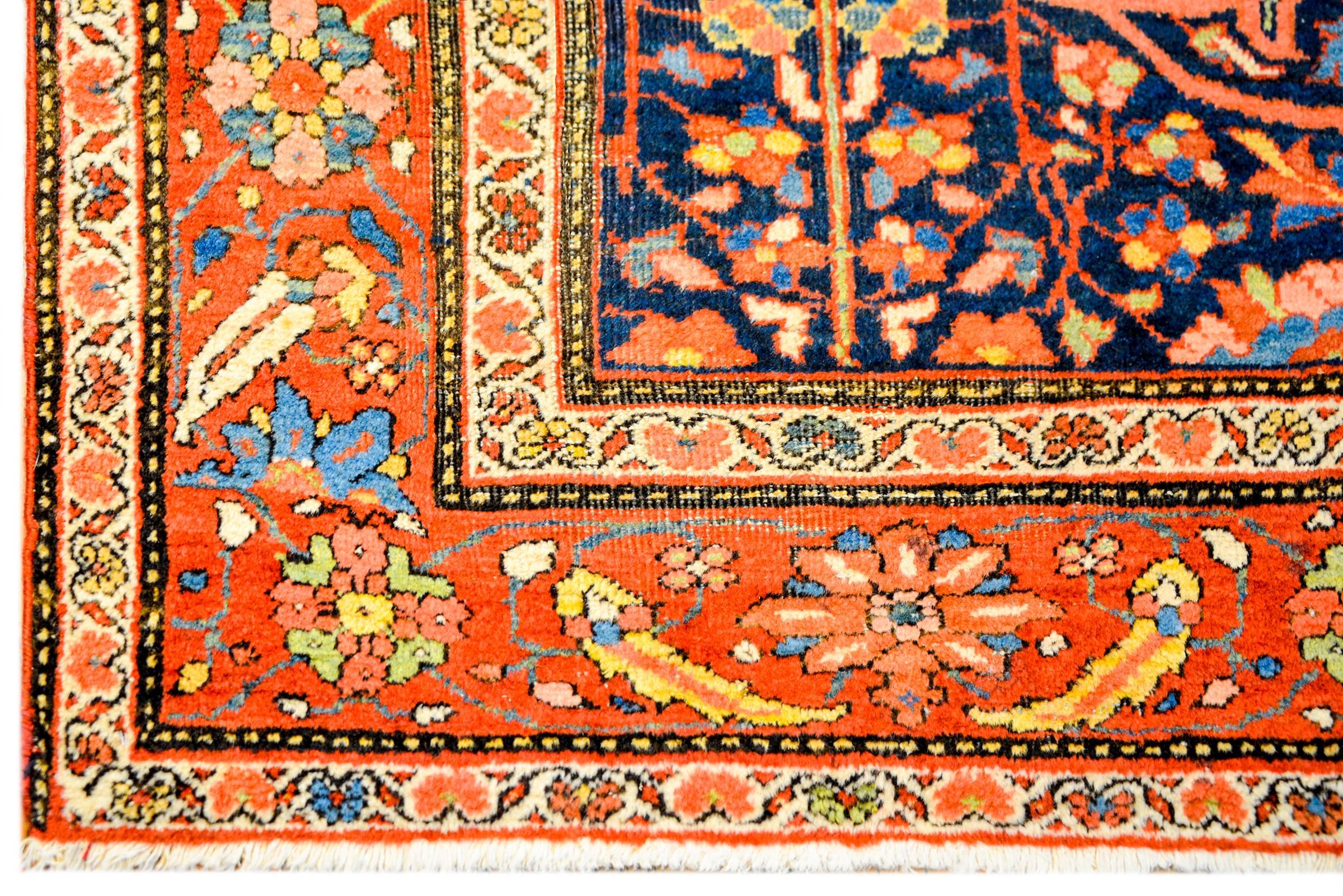 Vegetable Dyed Amazing Early 20th Century Farahan Rug For Sale
