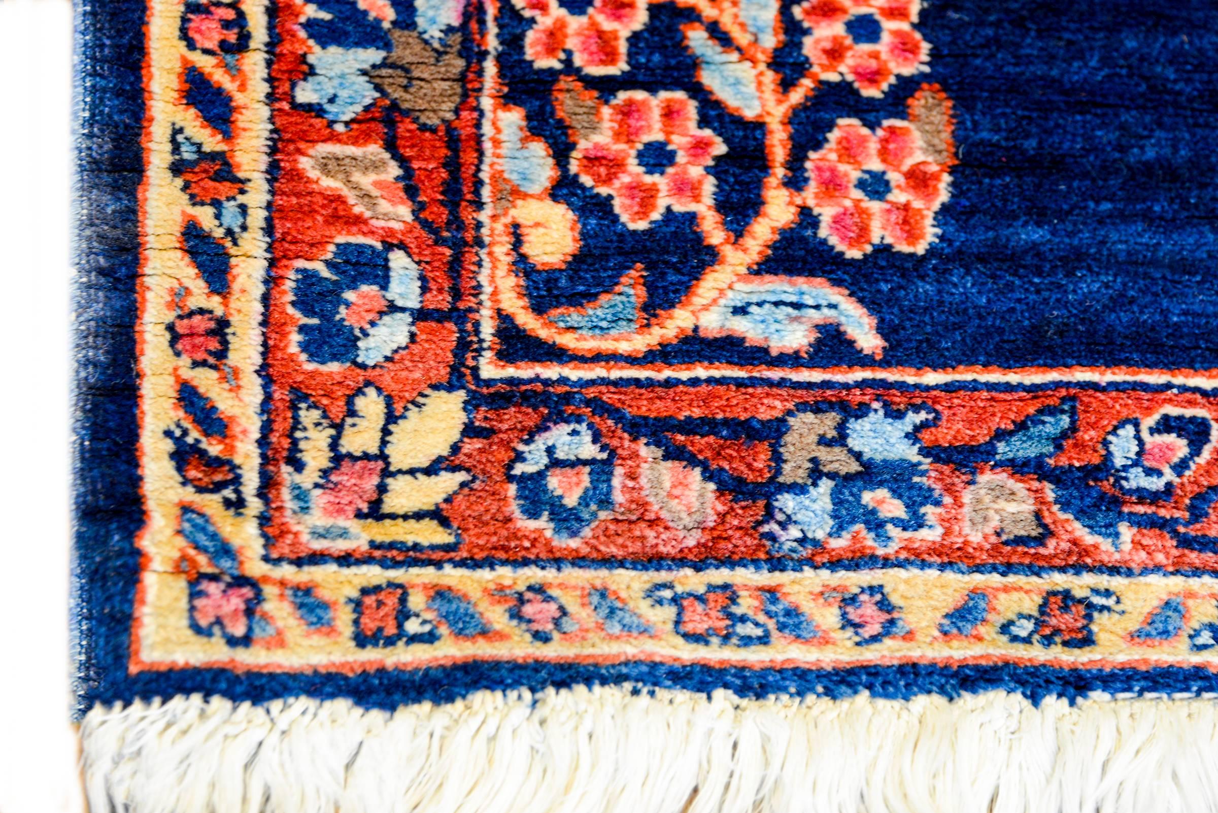 Persian Sweet Petite Sarouk Mohajeran Rug For Sale