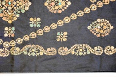 Skillfully Embroidered Late 20th Century Indian Suzani Textile