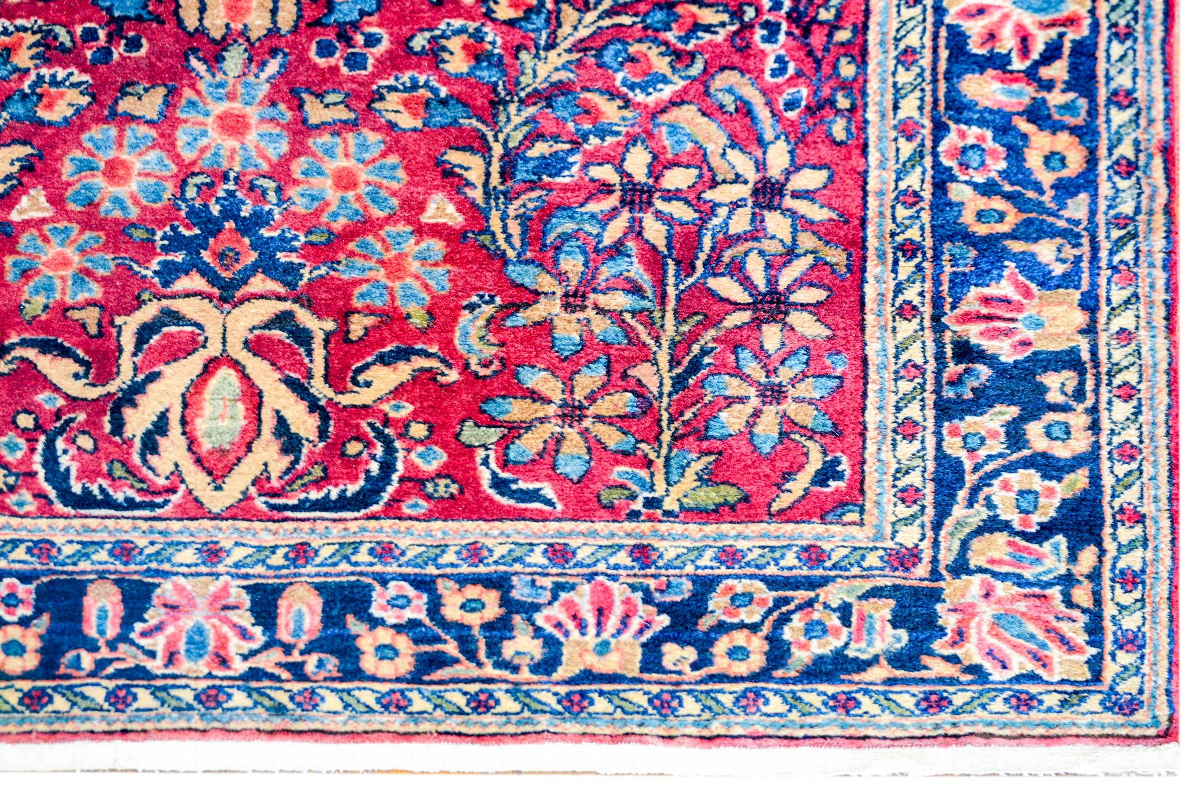 Außergewöhnlicher persischer Sarouk-Teppich des frühen 20. Jahrhunderts (Persisch) im Angebot