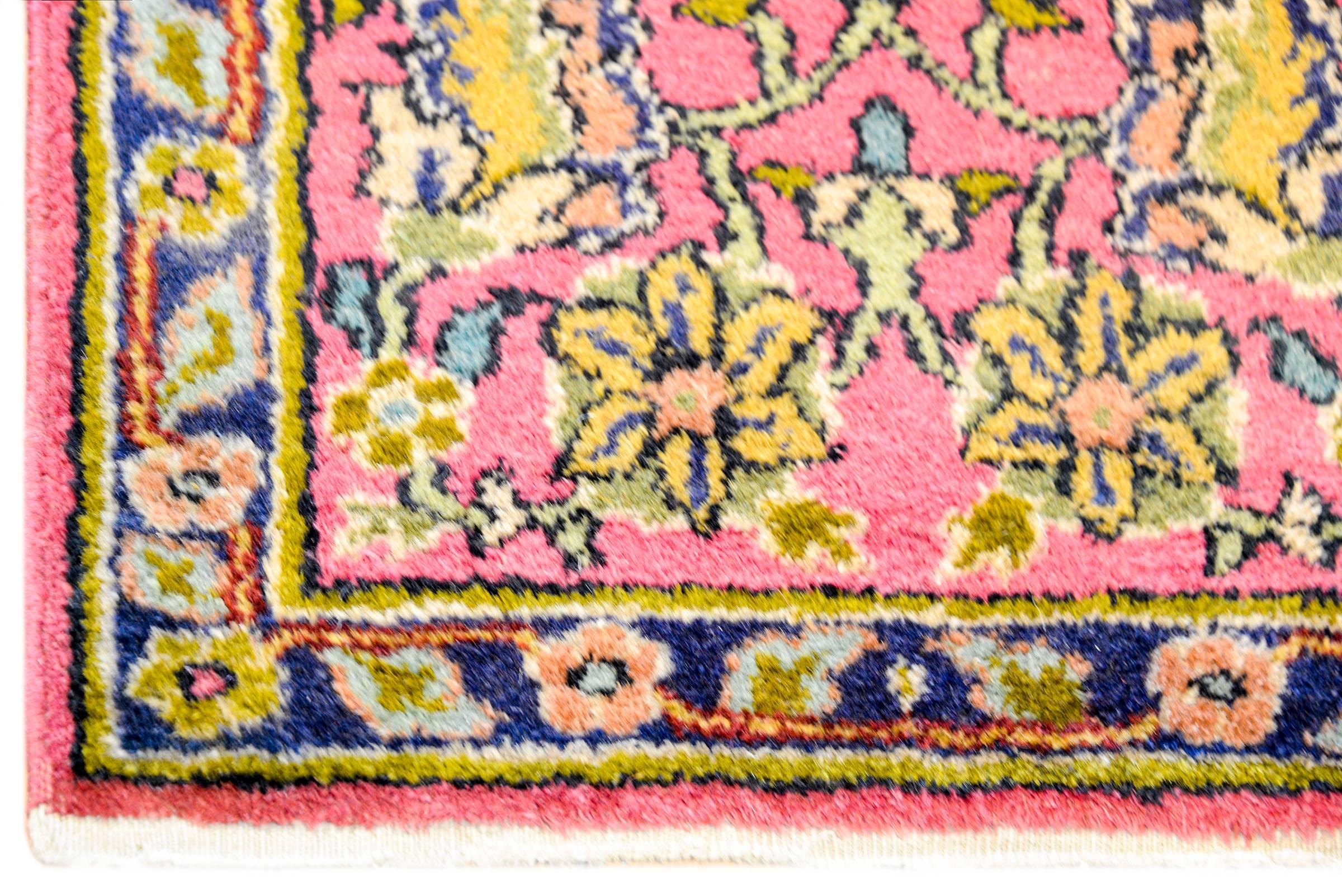 Vegetable Dyed Early 20th Century Agra Rug