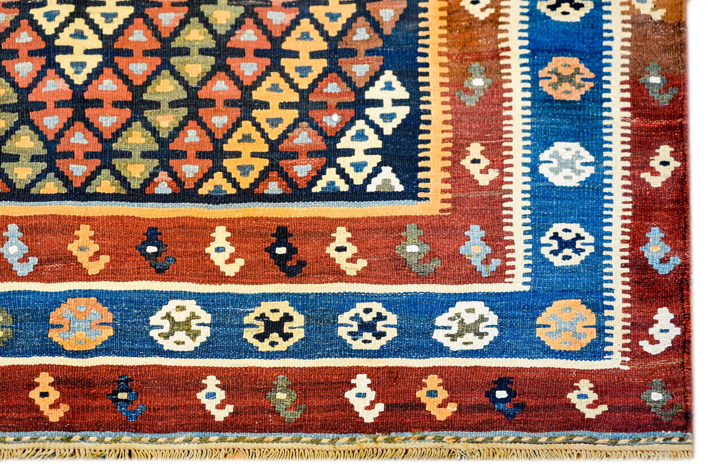 Persian Early 20th Century Ersin Kilim Rug For Sale
