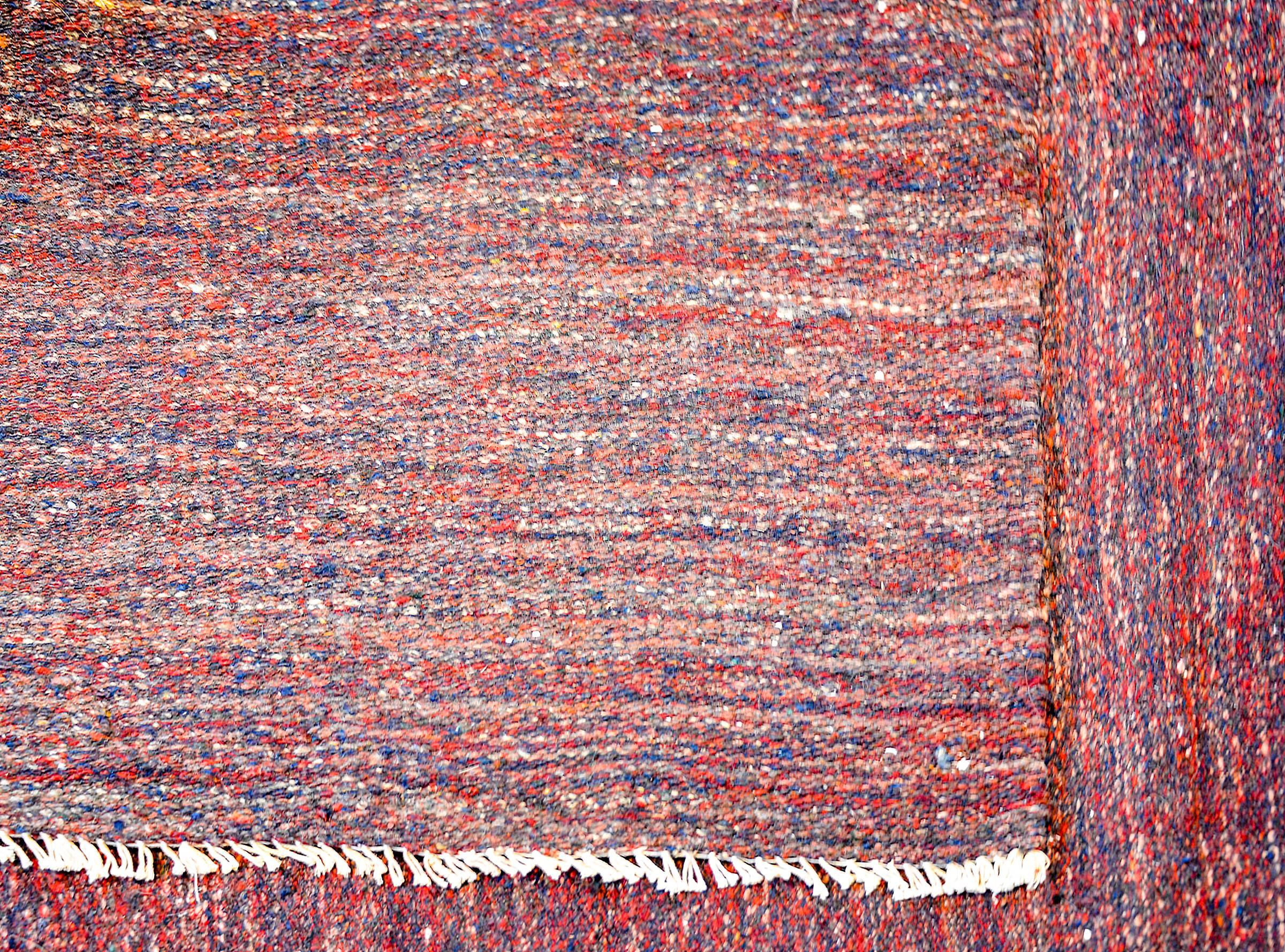 Mid-20th Century Exceptional Vintage Gabbeh Kilim Rug