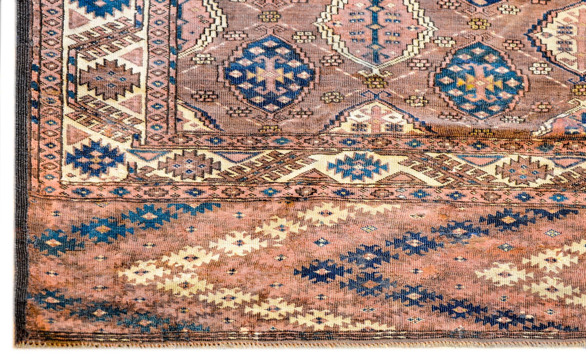 Tabriz Incredibile tappeto Tekeh del XIX secolo in vendita