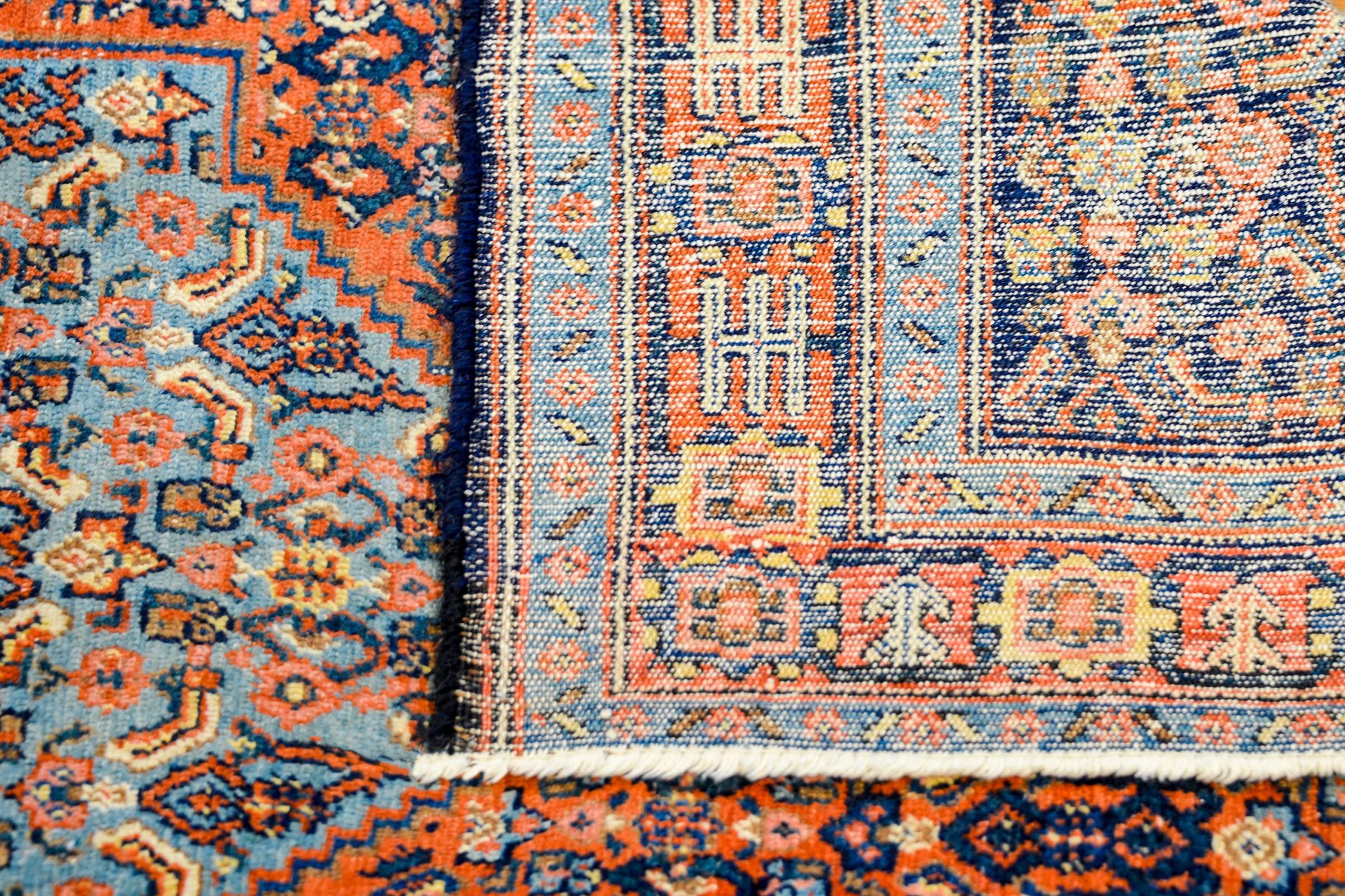 Vegetable Dyed Beautiful Early 20th Century Seneh Rug For Sale