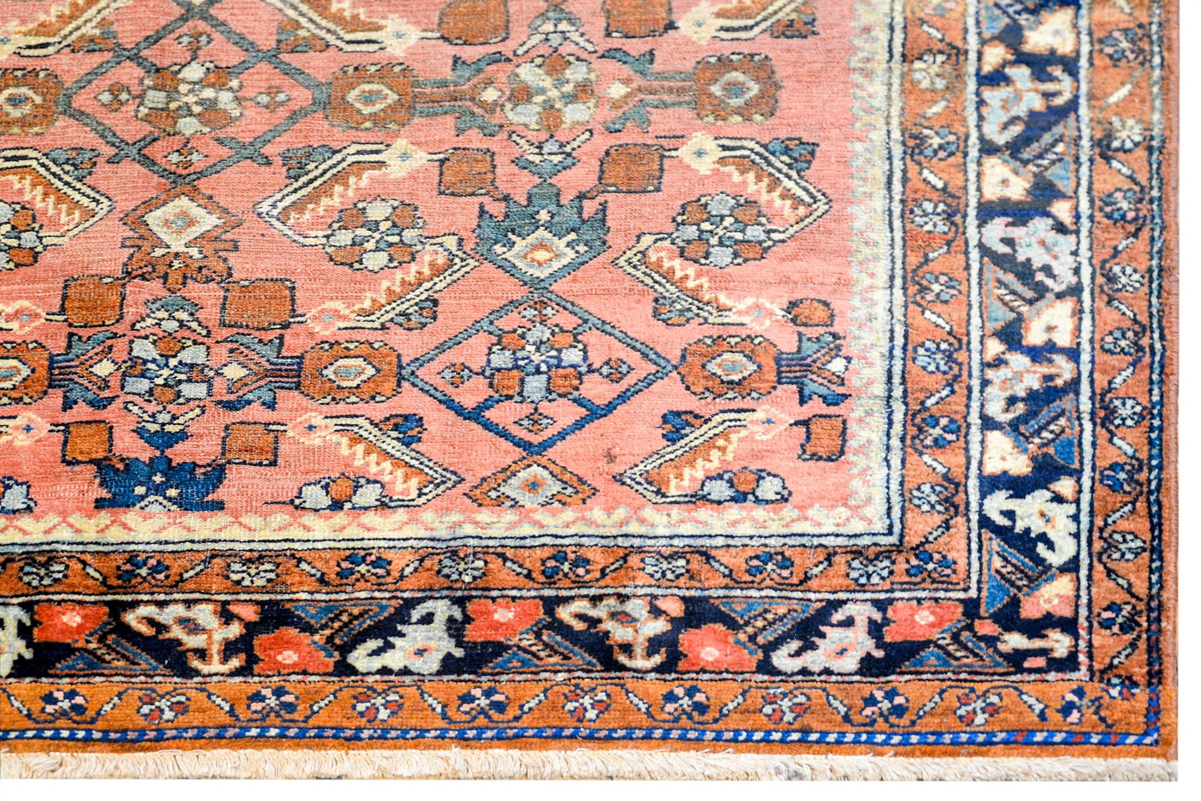 Vegetable Dyed Wonderful Late 19th Century Malayer Rug