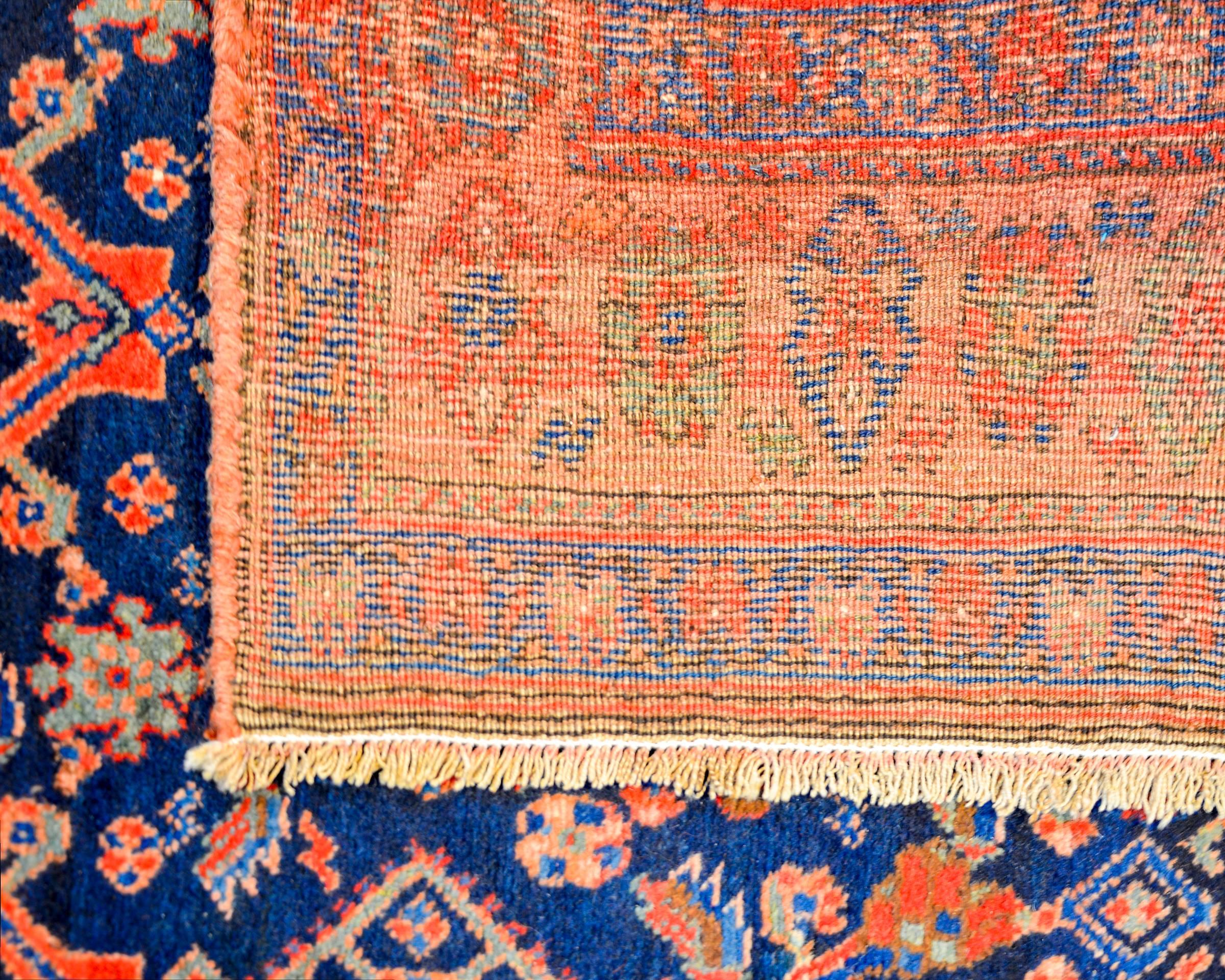 Vegetable Dyed Exceptional Early 20th Century Bidjar Rug For Sale