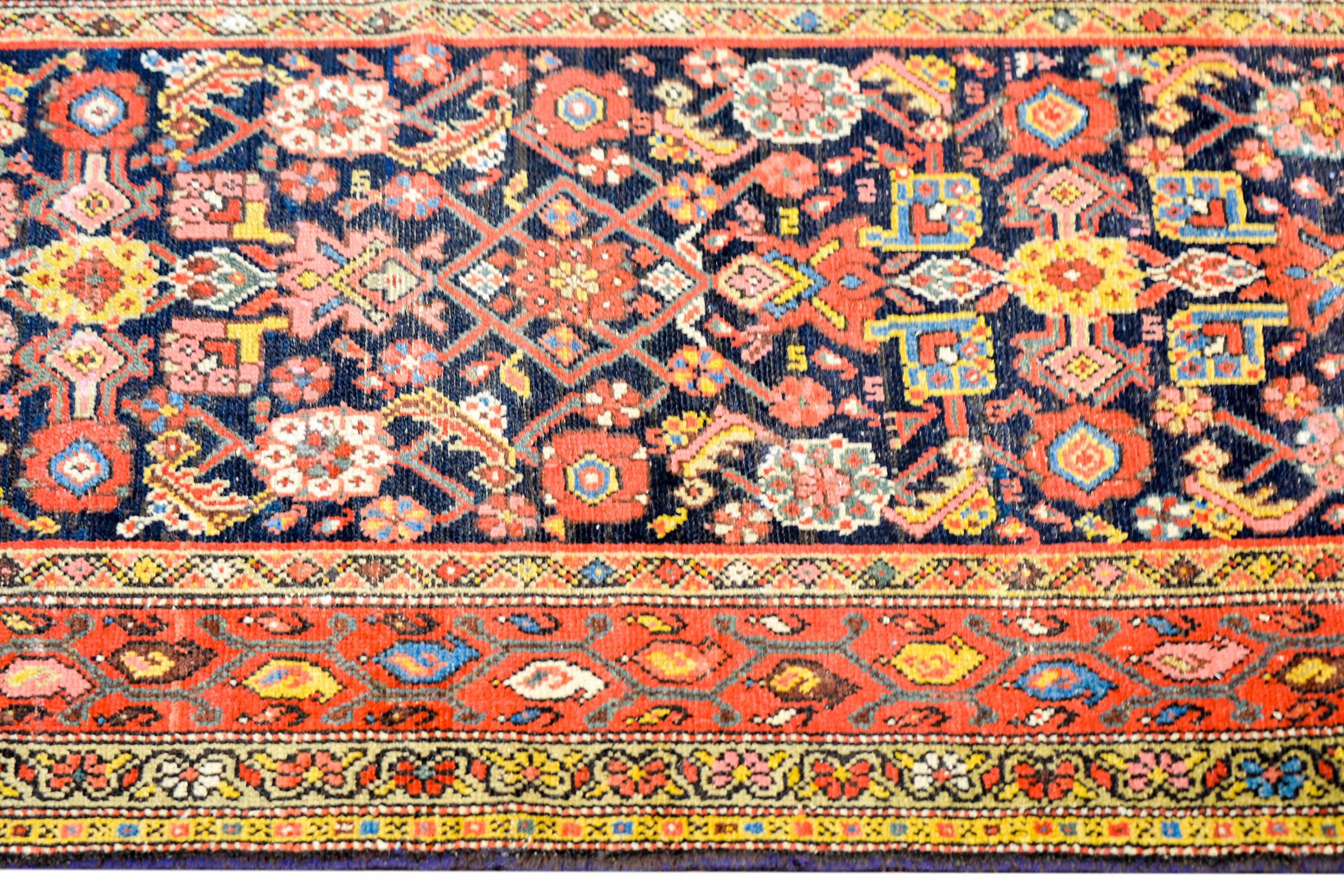 Central Asian Wonderful Early 20th Century Malayer Runner For Sale