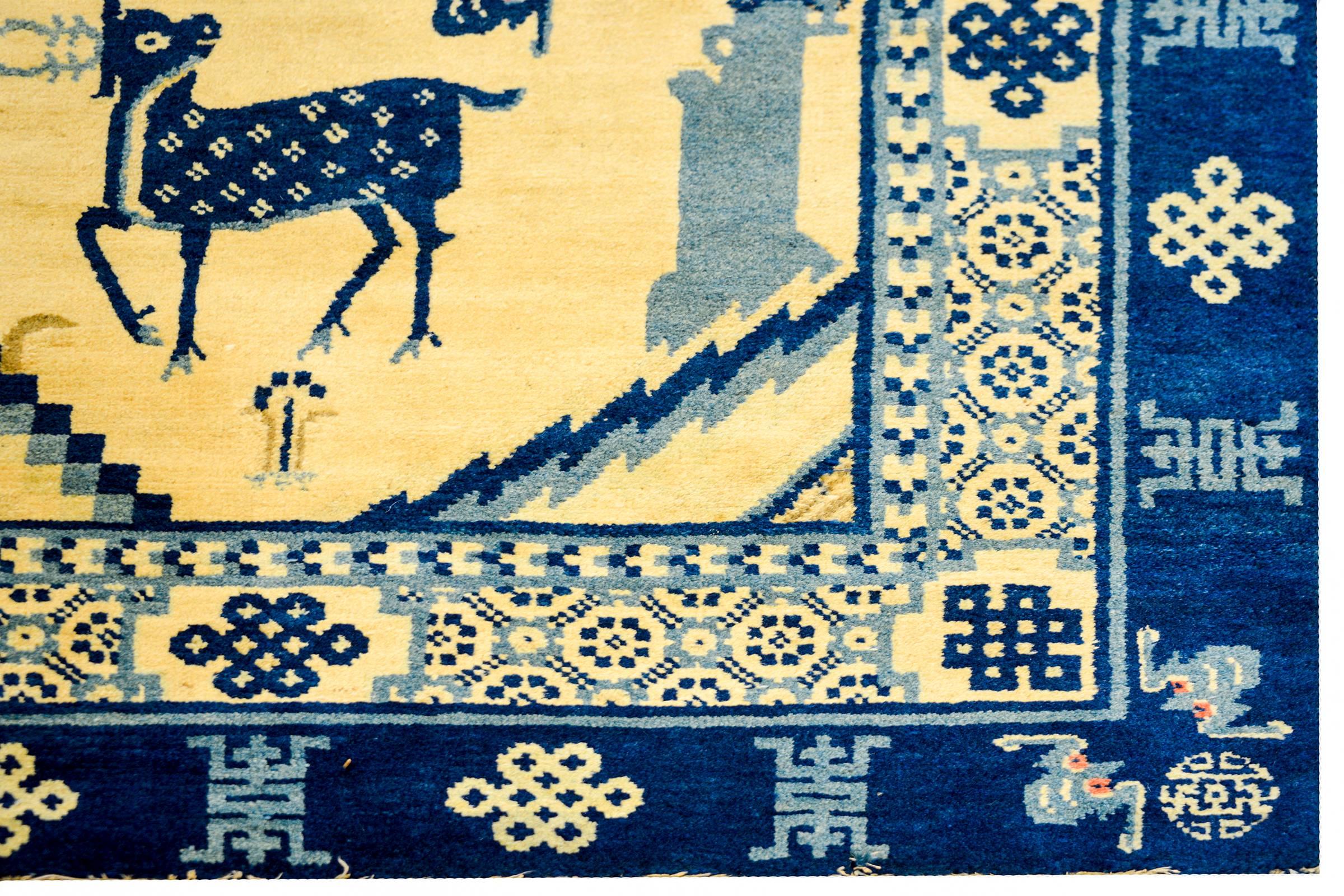 Chinois Fantastique tapis chinois de Pékin de la fin du XIXe siècle en vente