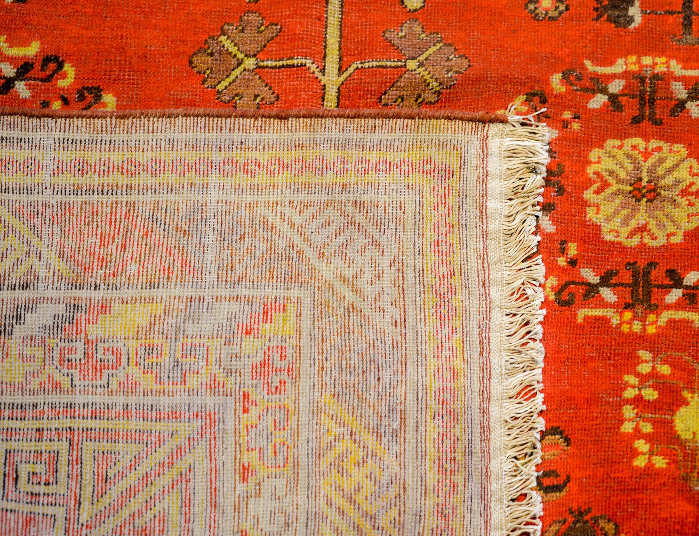 Mid-20th Century Beautiful Early 20th Century Khotan Rug For Sale