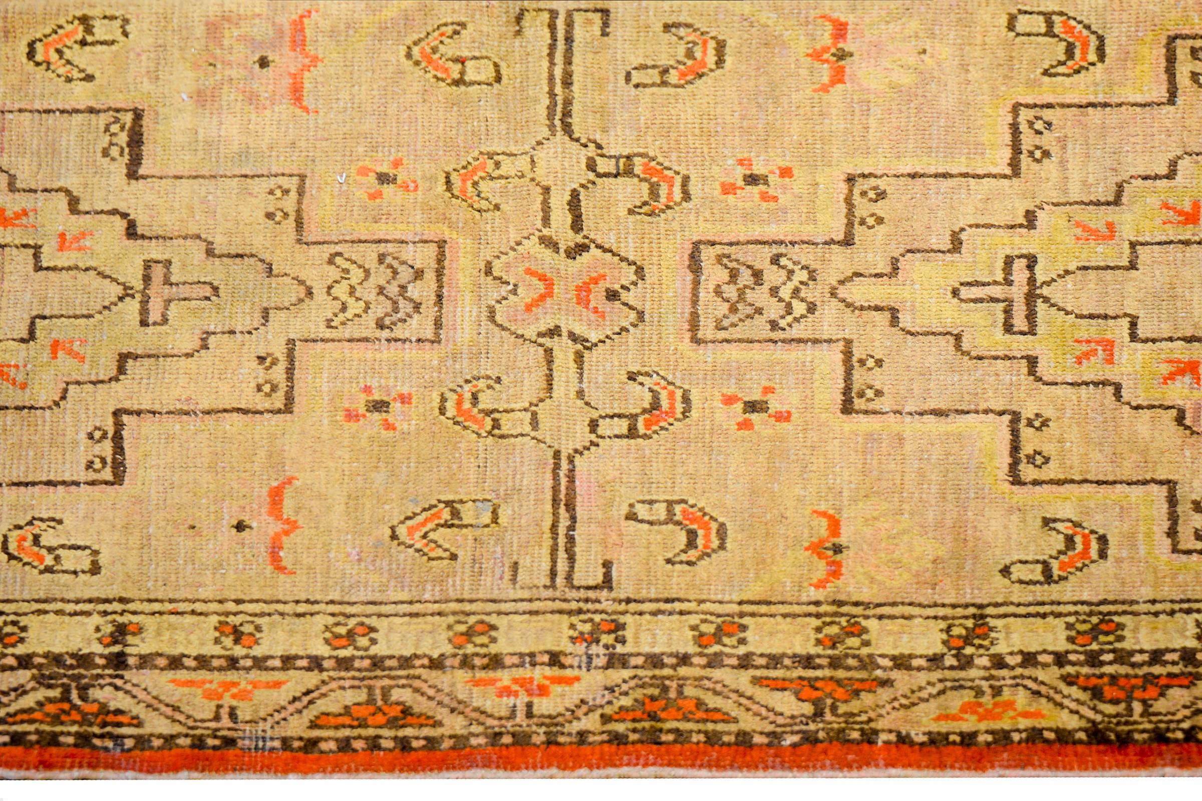 Central Asian Unusual Early 20th Century Khotan Rug For Sale