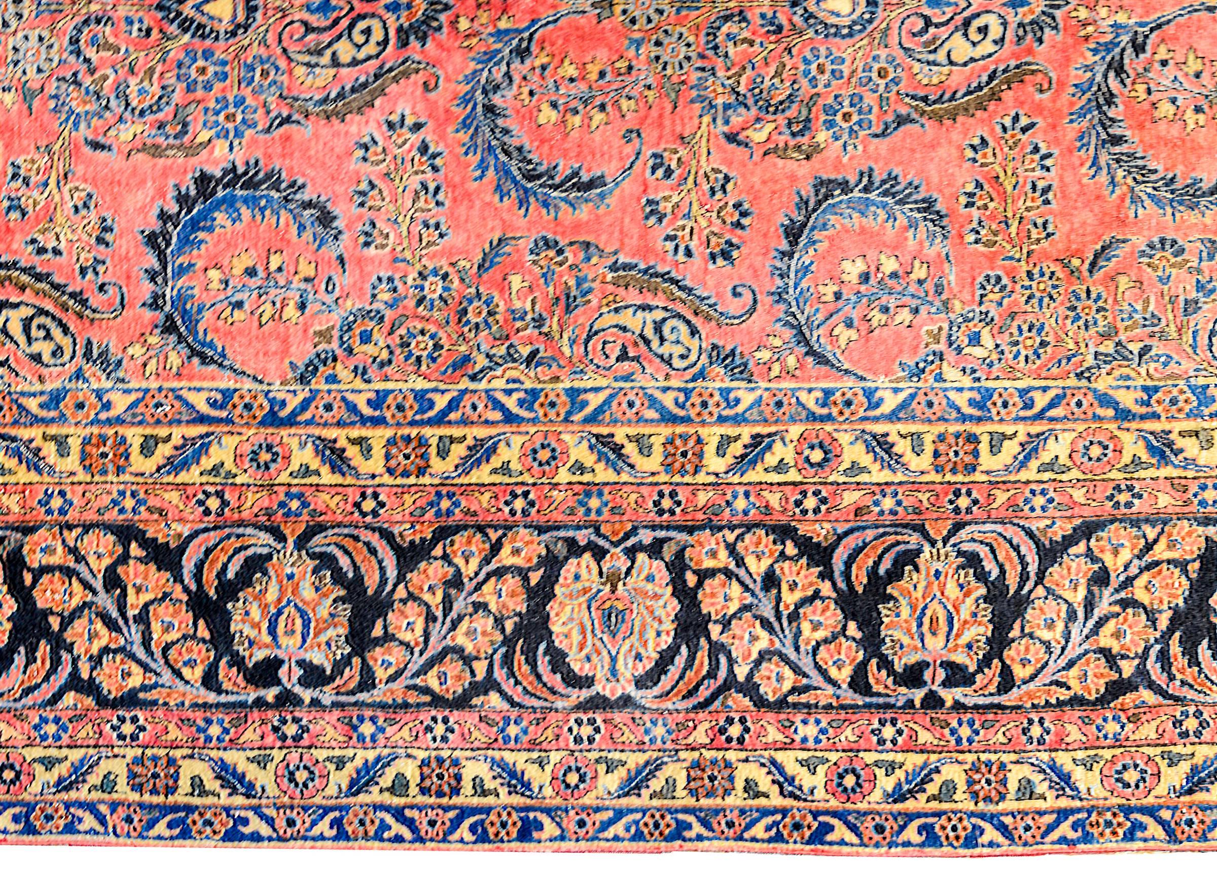 Persian Outstanding Early 20th Century Kashan Rug