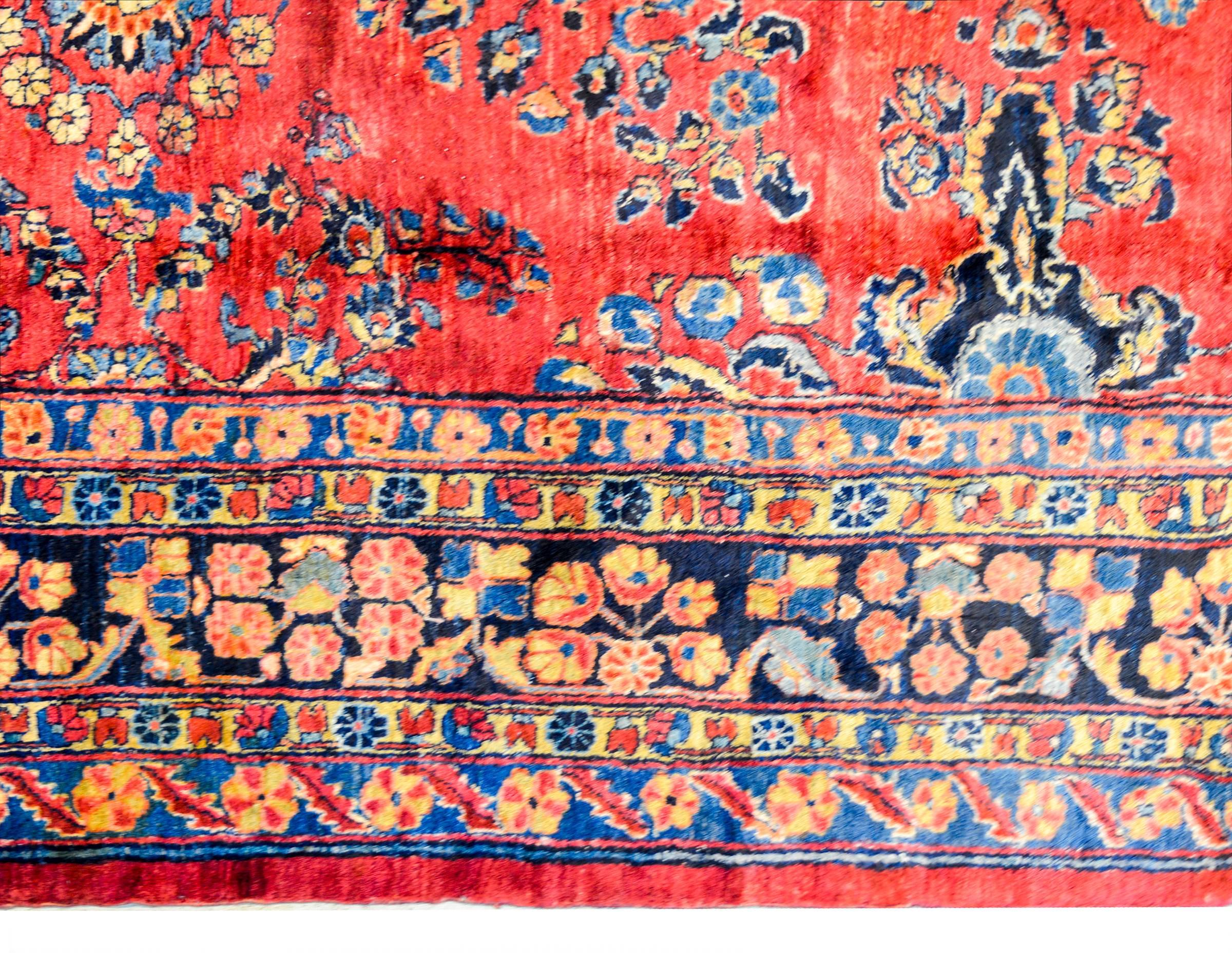 Vegetable Dyed Amazing Early 20th Century Lilihan Rug For Sale