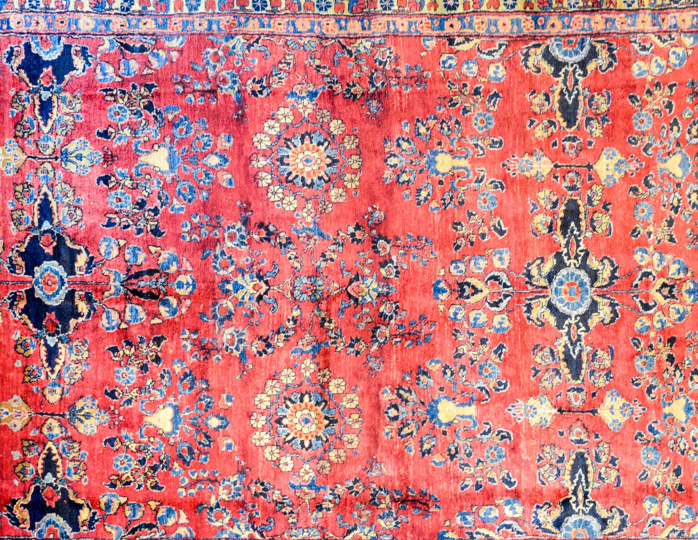 Lilihan-Teppich aus dem frühen 20. Jahrhundert (Sarouk Farahan) im Angebot