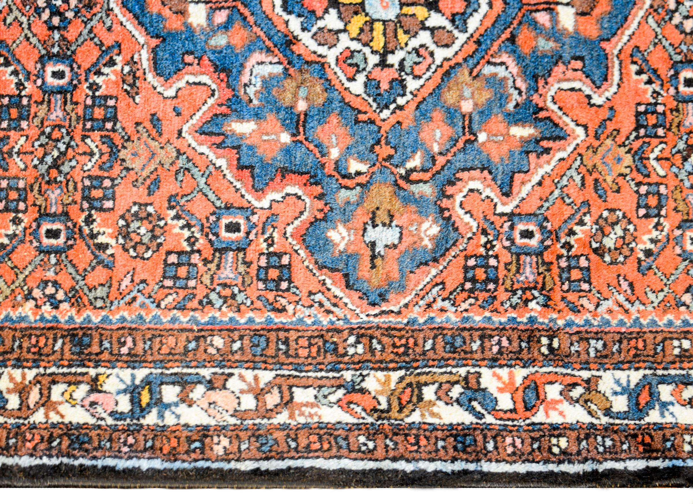Vegetable Dyed Early 20th Century Malayer Rug For Sale