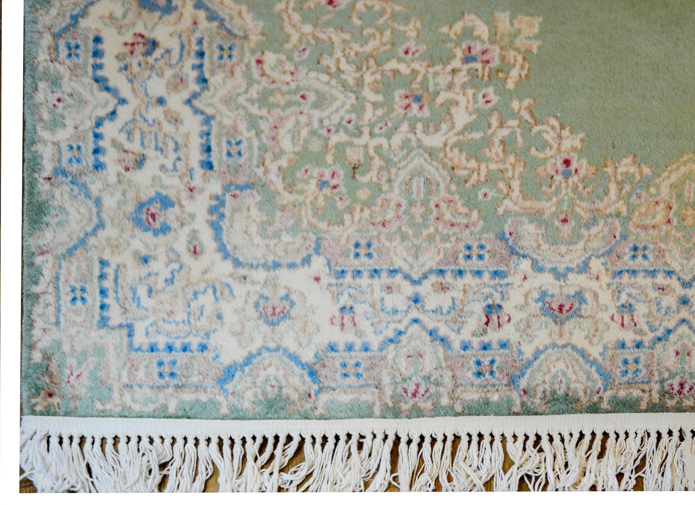 Vegetable Dyed Early 20th Century Persian Kirman Rug