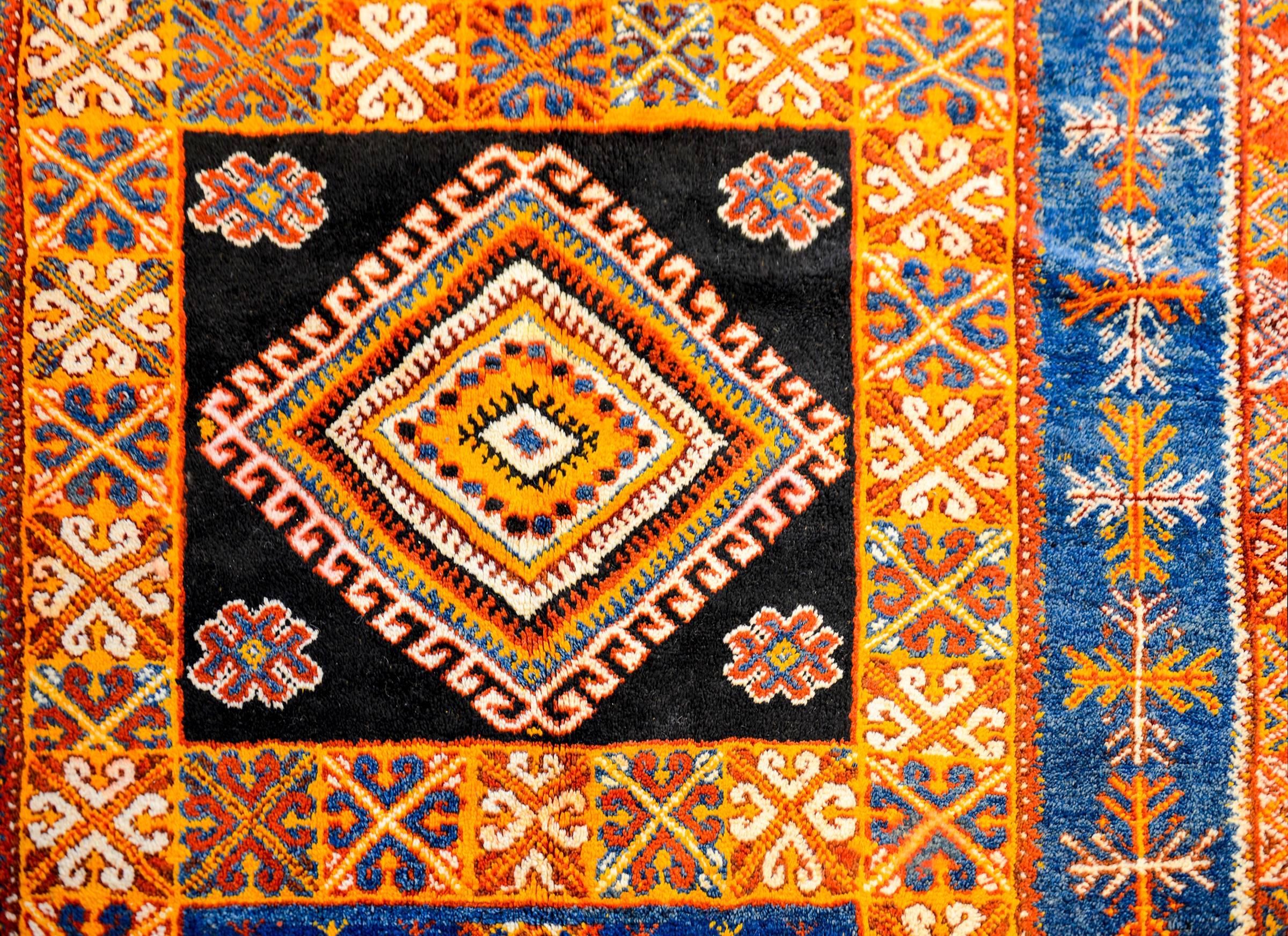 Tribal Bold Vintage Moroccan Runner