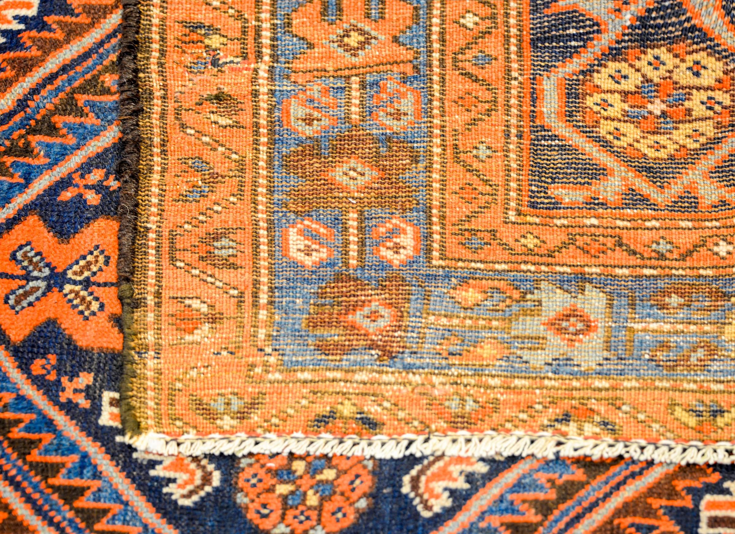 Exceptional Early 20th Century Kurdish Rug In Good Condition In Chicago, IL