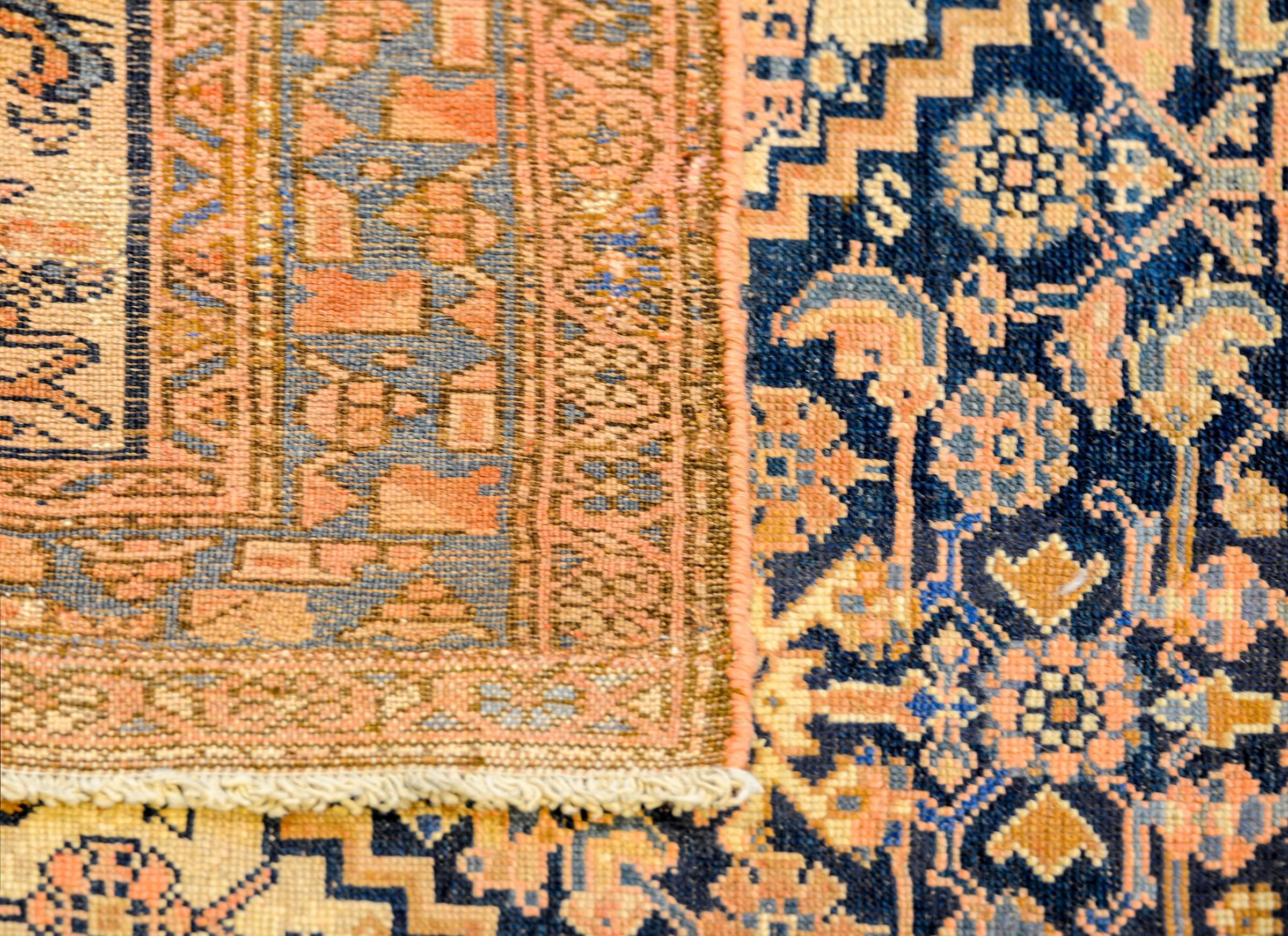 Vegetable Dyed Wonderful Early 20th Century Azari Rug For Sale