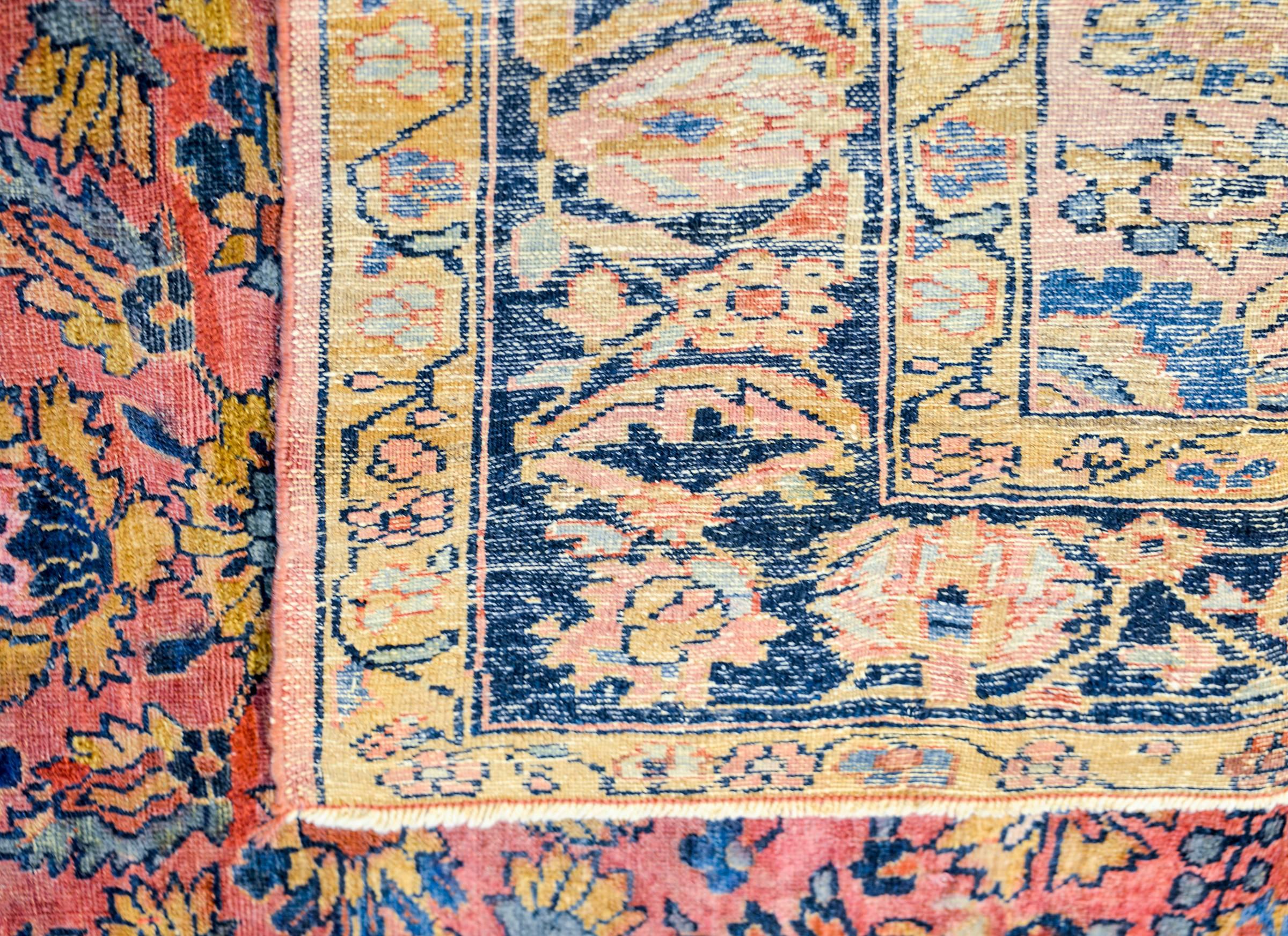 Vegetable Dyed Early 20th Century Lilihan Rug