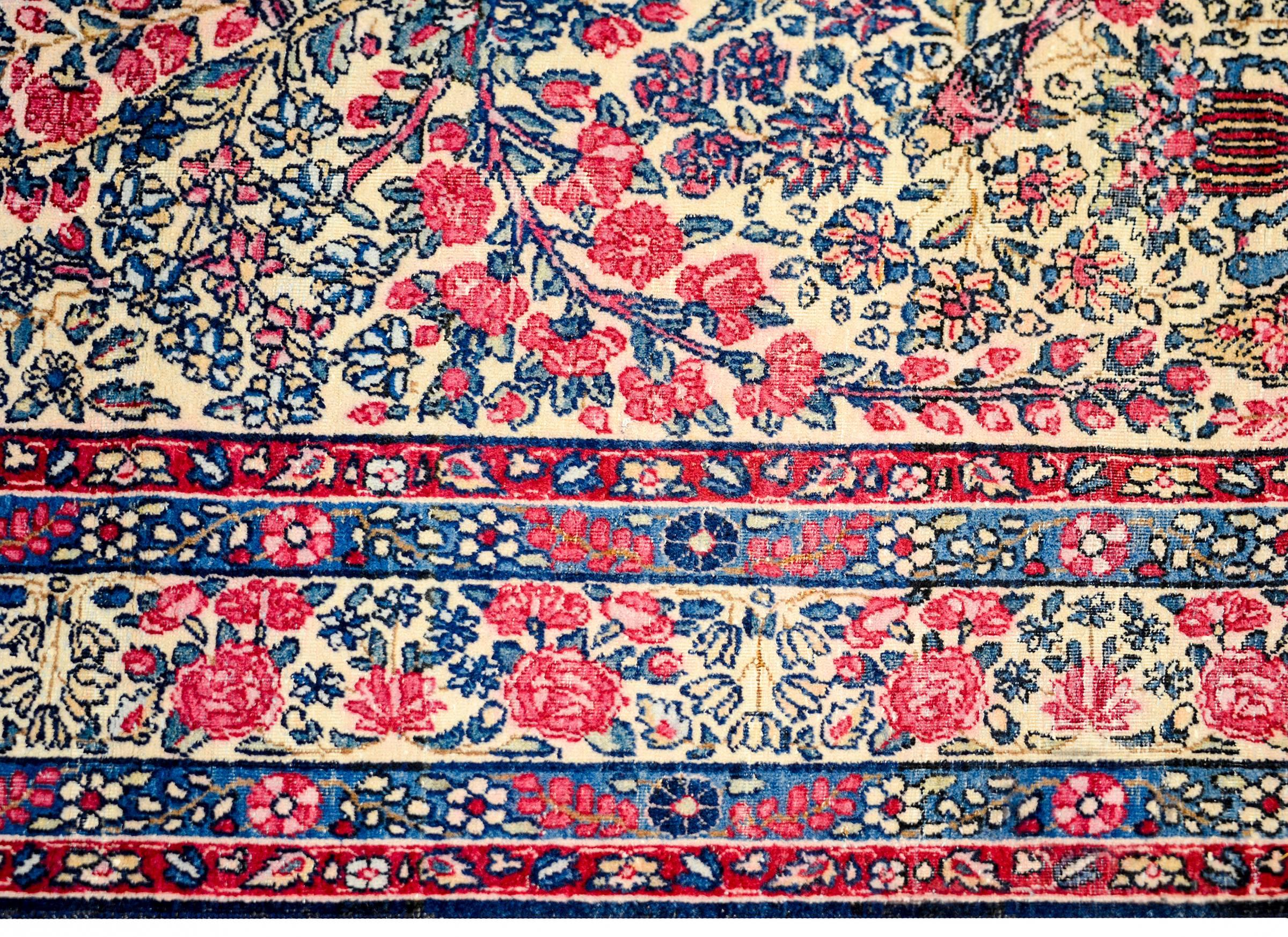 Mid-20th Century Wonderful Early 20th Century Lavar Kirman Prayer Rug For Sale