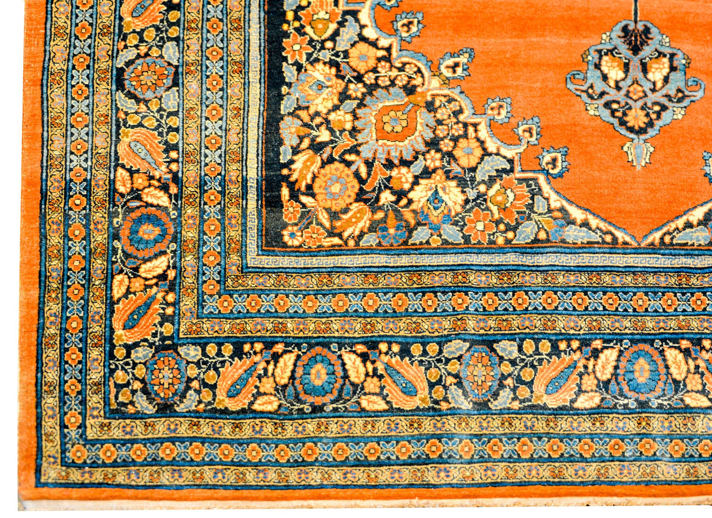 Vegetable Dyed Wonderful Early 20th Century Tabriz Rug