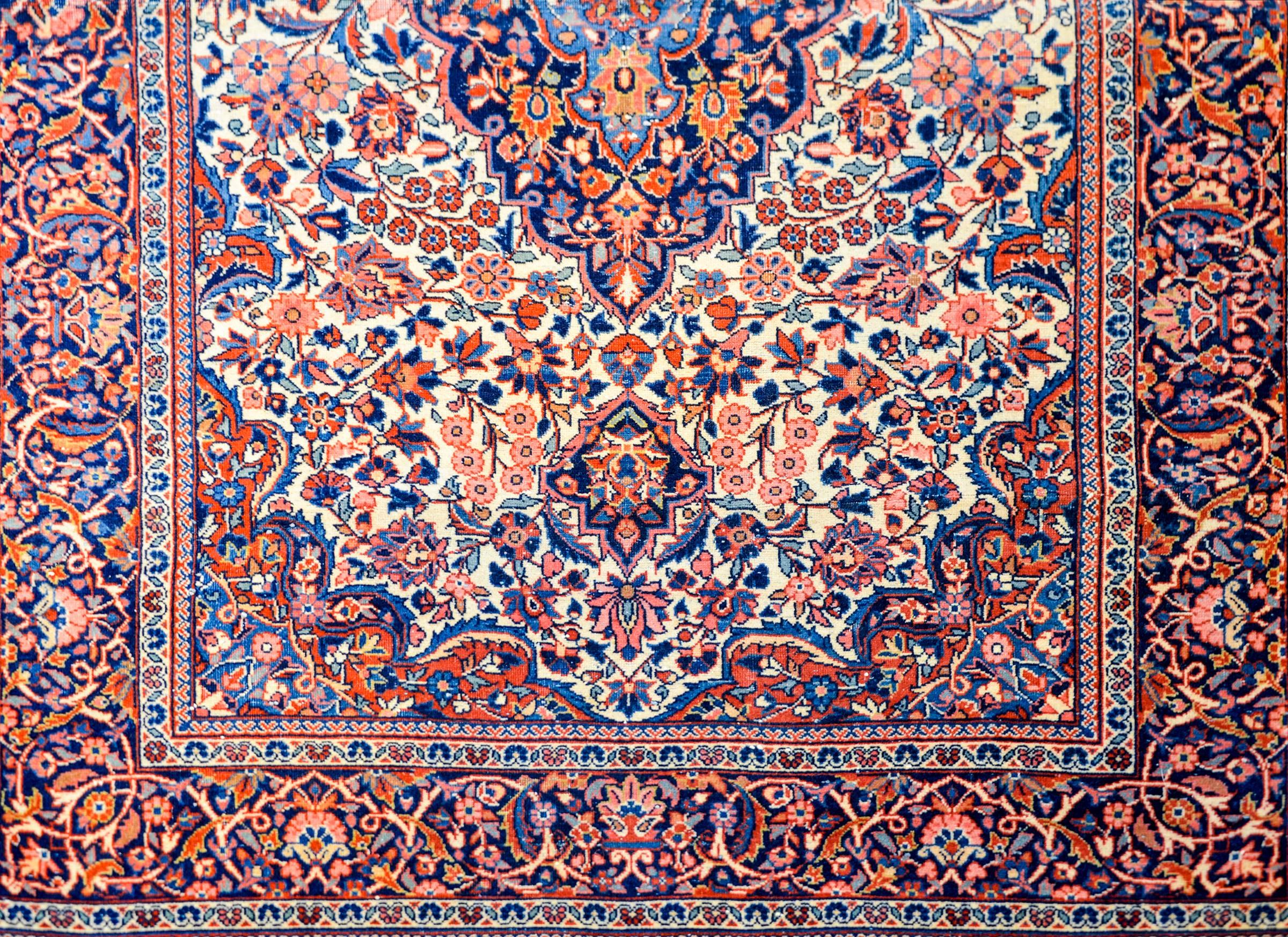 Persian Exceptional Early 20th Century Kashan Rug For Sale