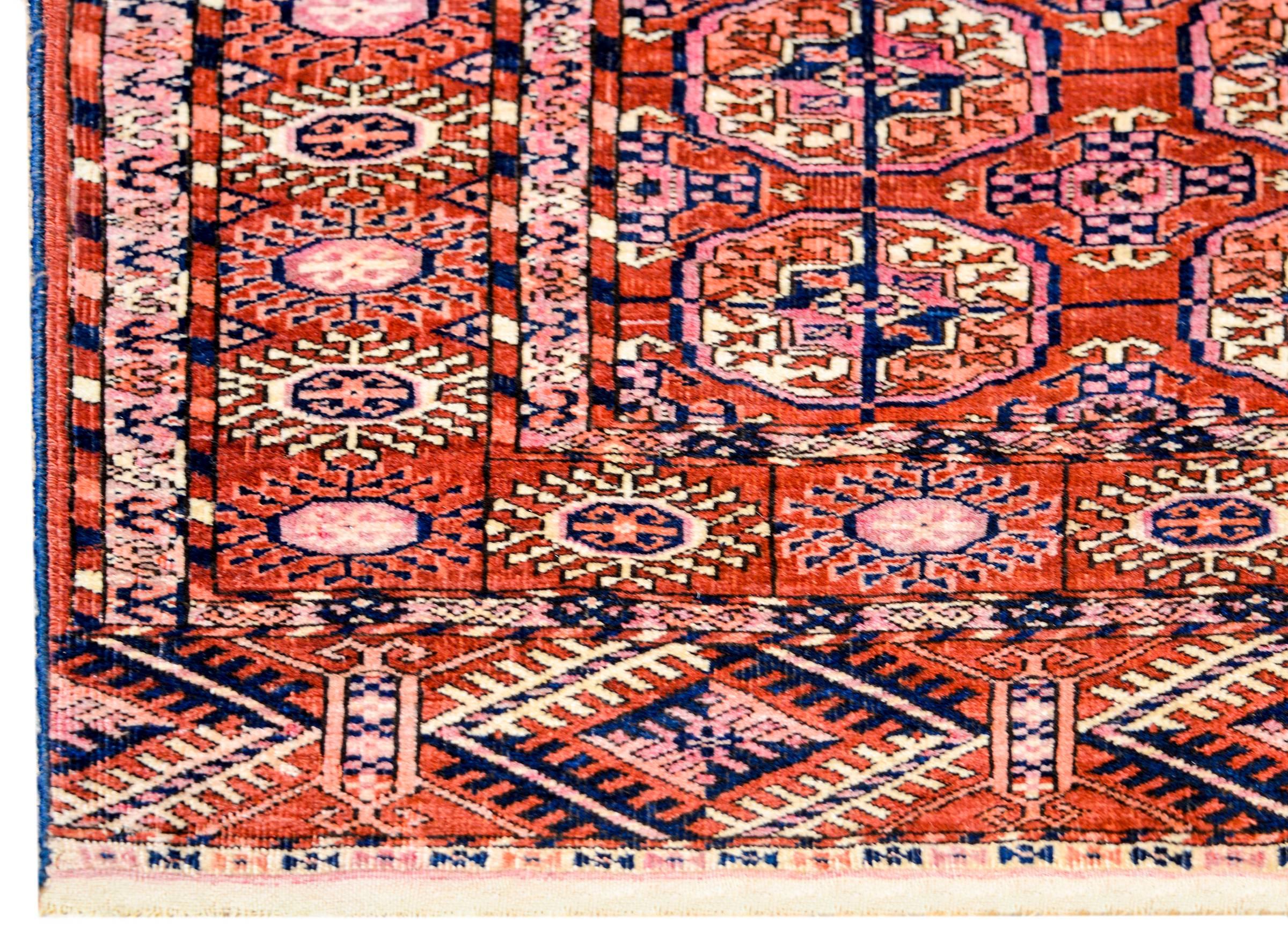 Persian Amazing Early 20th Century Tekeh Rug