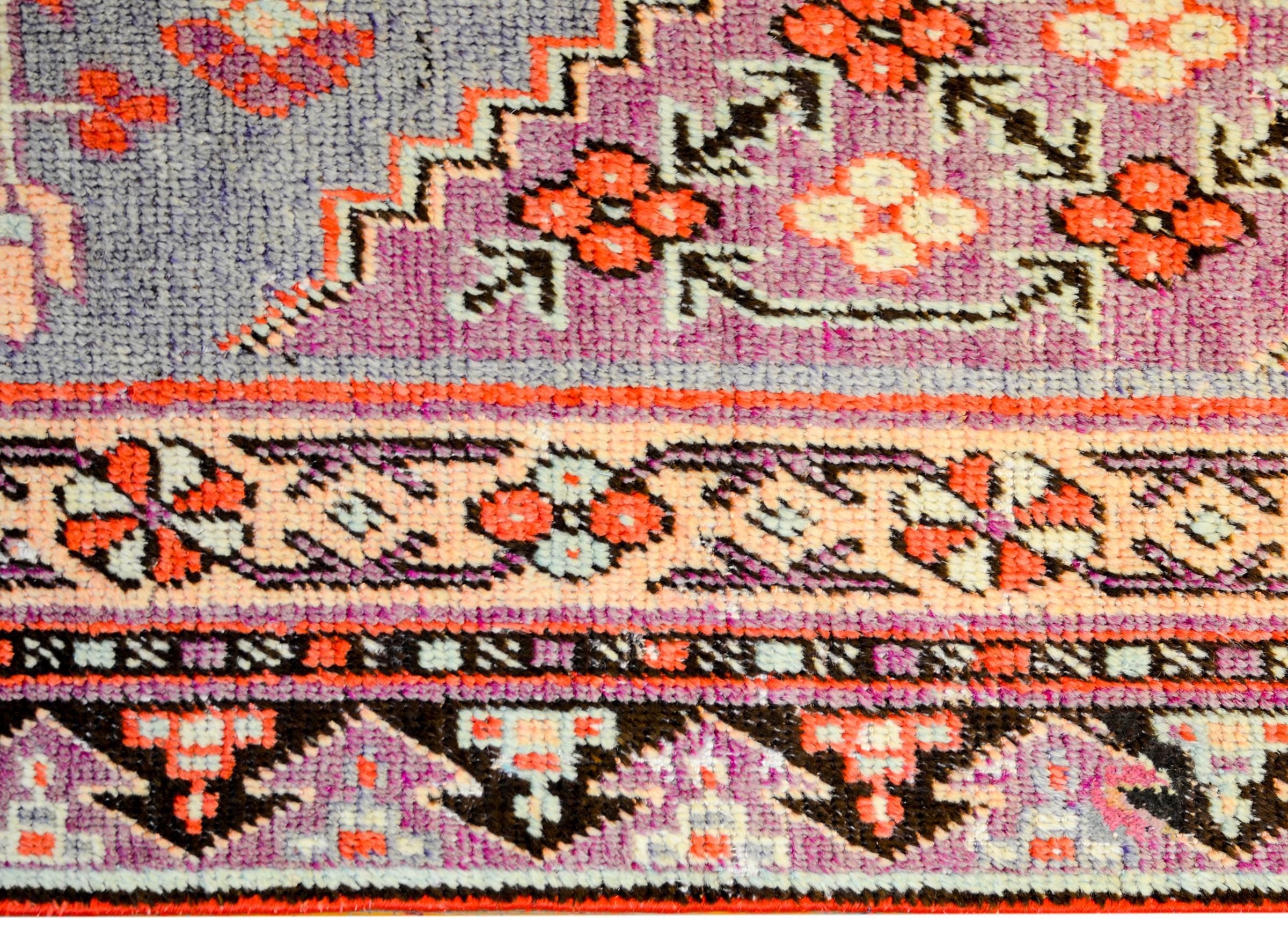 Vegetable Dyed Early 20th Century Samarkand Rug For Sale