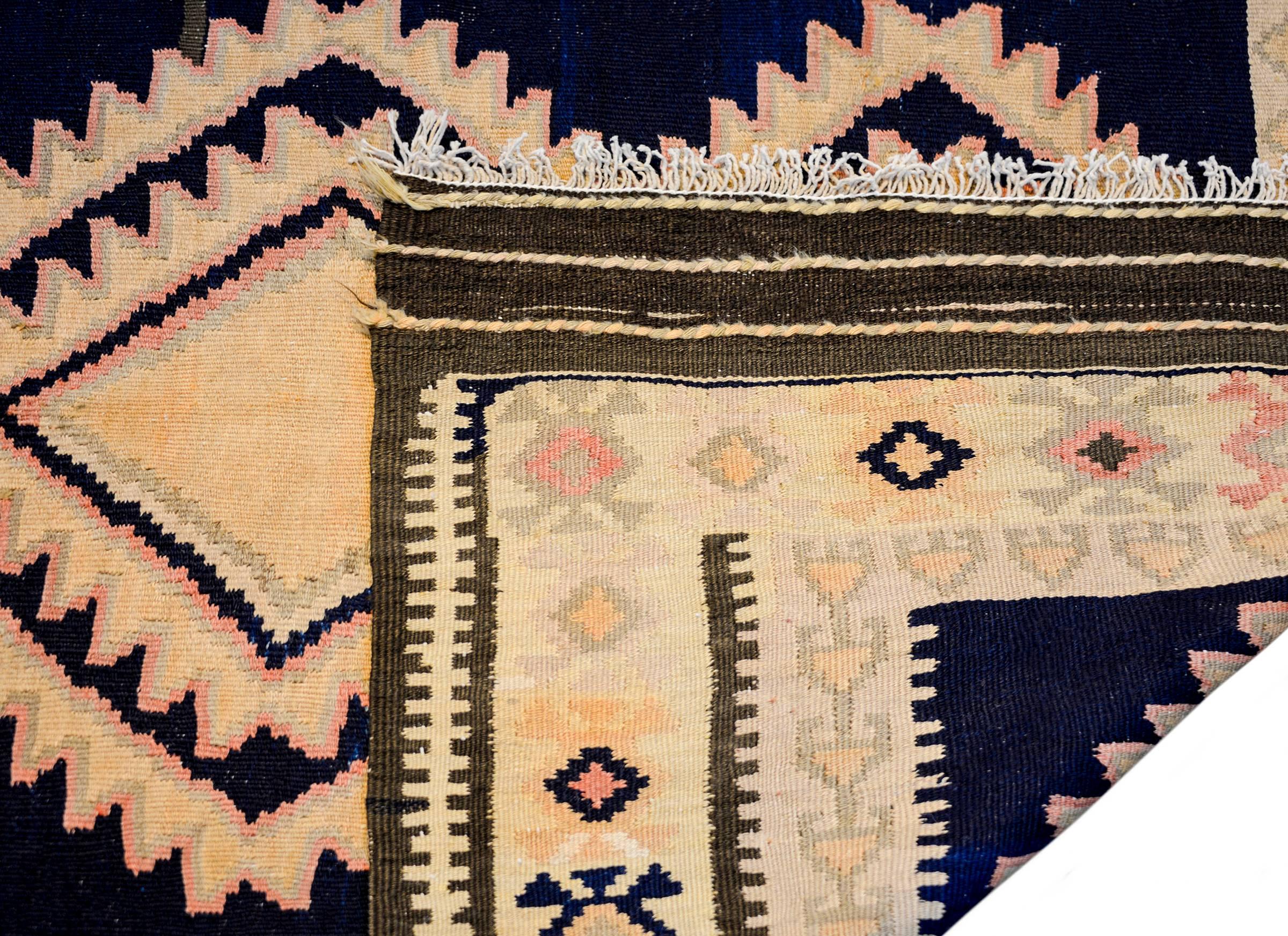 Mid-20th Century Wonderful Early 20th Century Ersin wide Kilim Runner For Sale