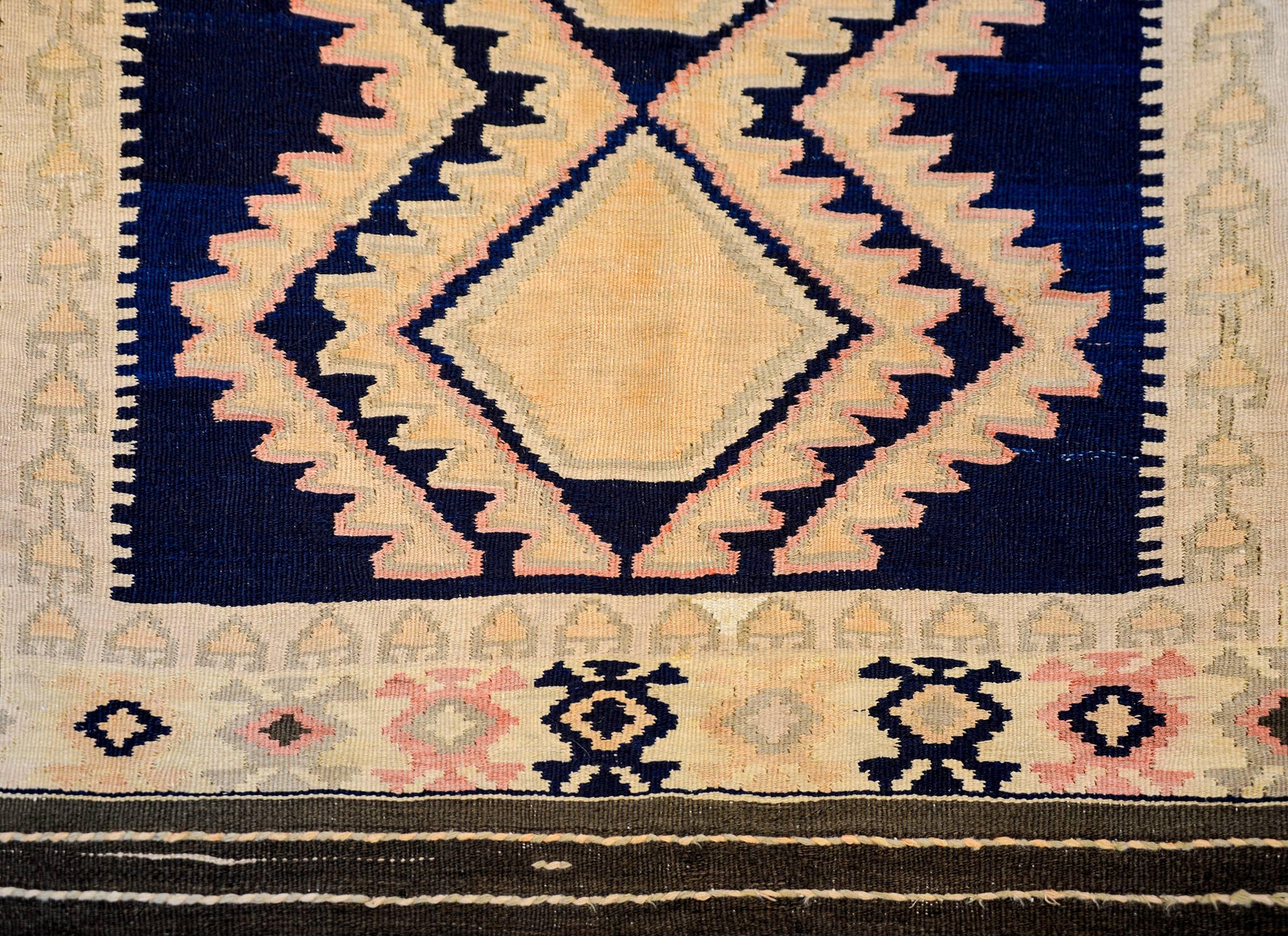 Persian Wonderful Early 20th Century Ersin wide Kilim Runner For Sale