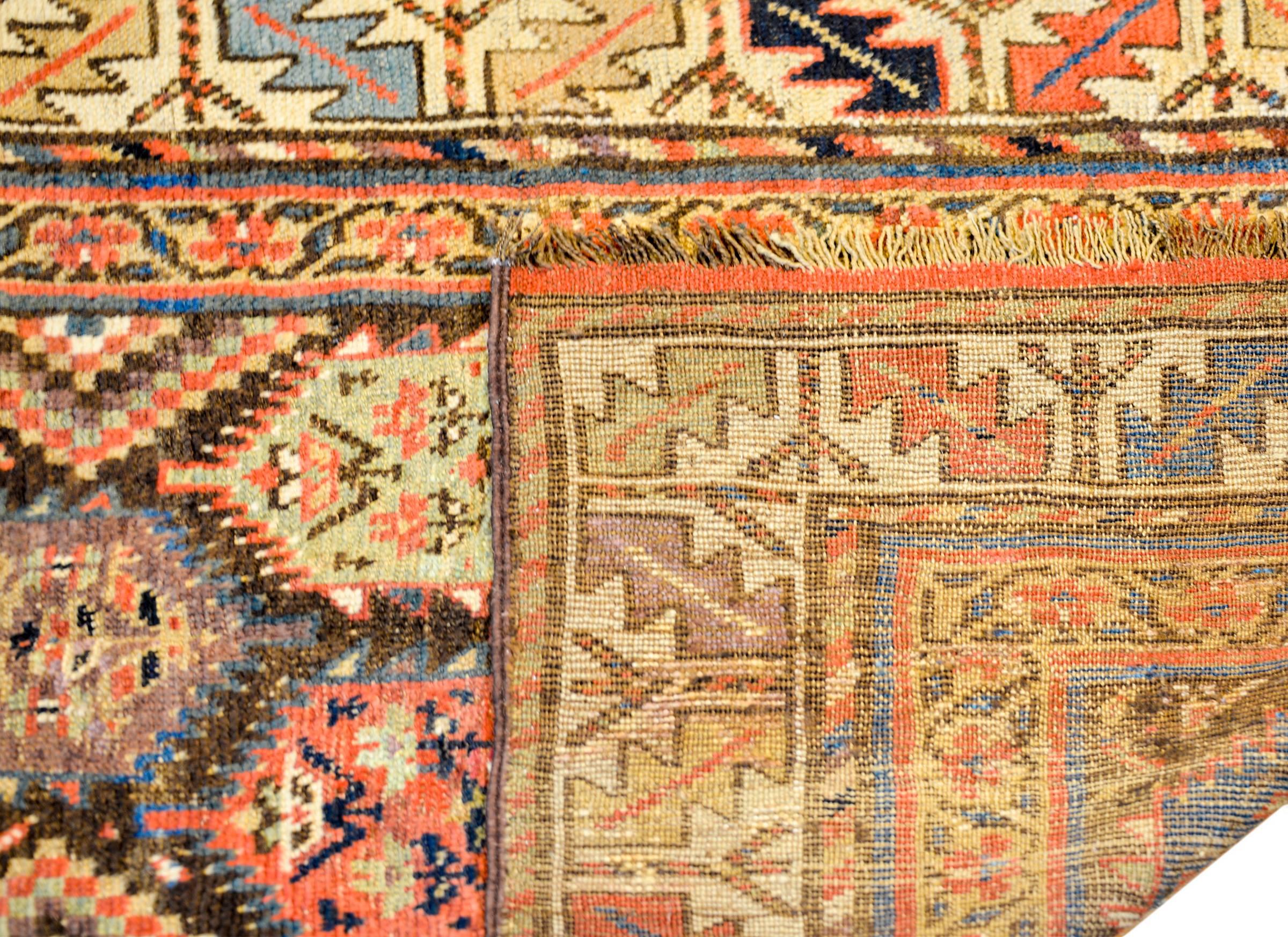 Wonderful Early 20th Century Qashqai Rug In Good Condition In Chicago, IL