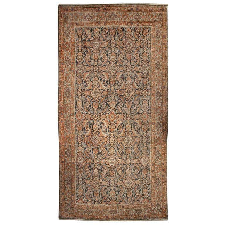 19th Century Ferehan Herati Rug For Sale at 1stDibs