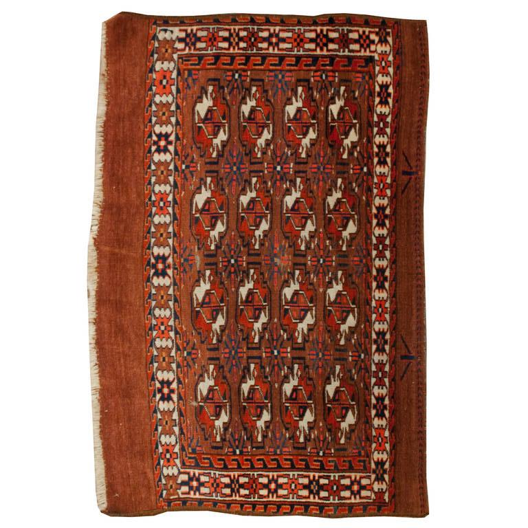 Turkman-Teppich aus dem 19. Jahrhundert im Angebot