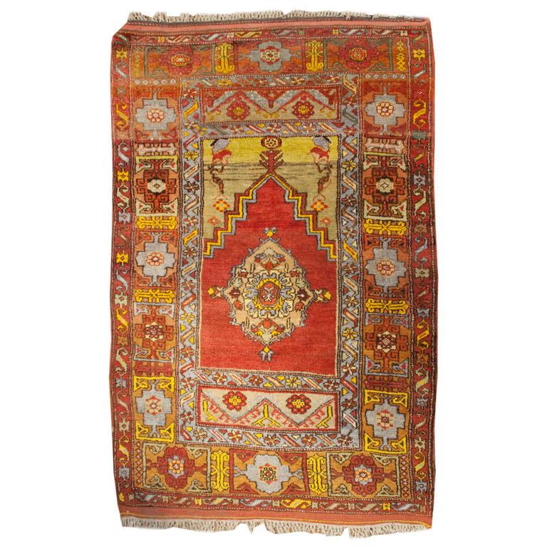 Early 20th Century Turkish Prayer Rug