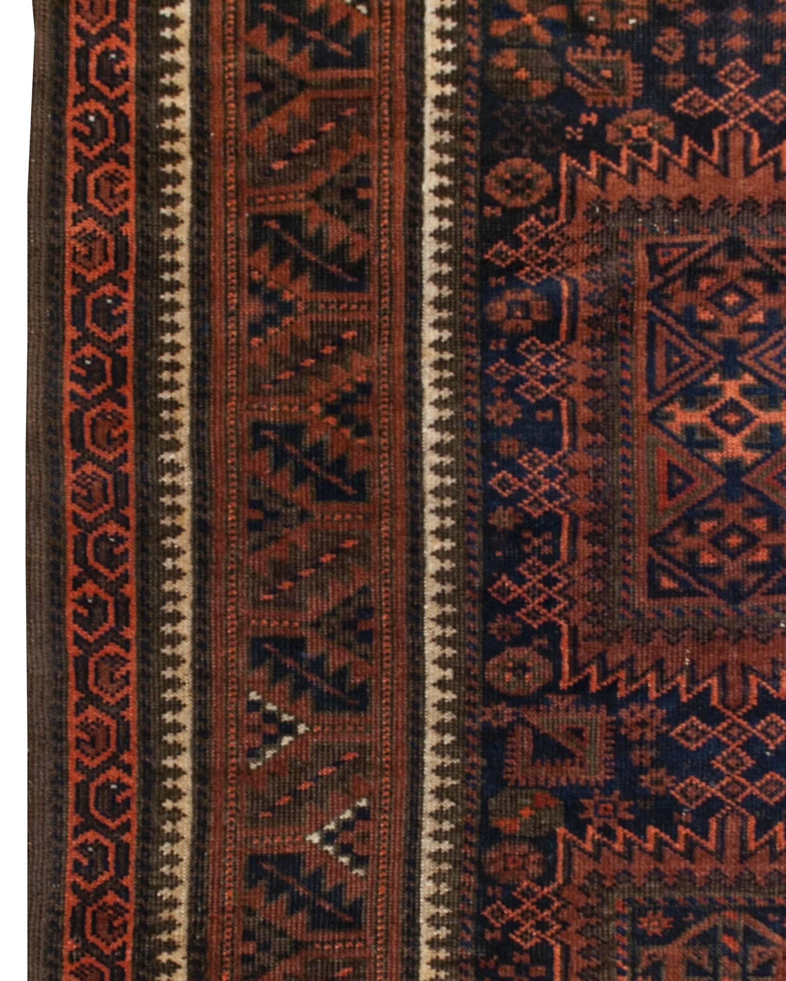 Asian Early 20th Century Baluch Rug