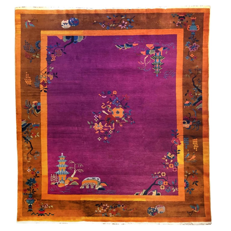 Chinese Art Deco Rug at 1stDibs