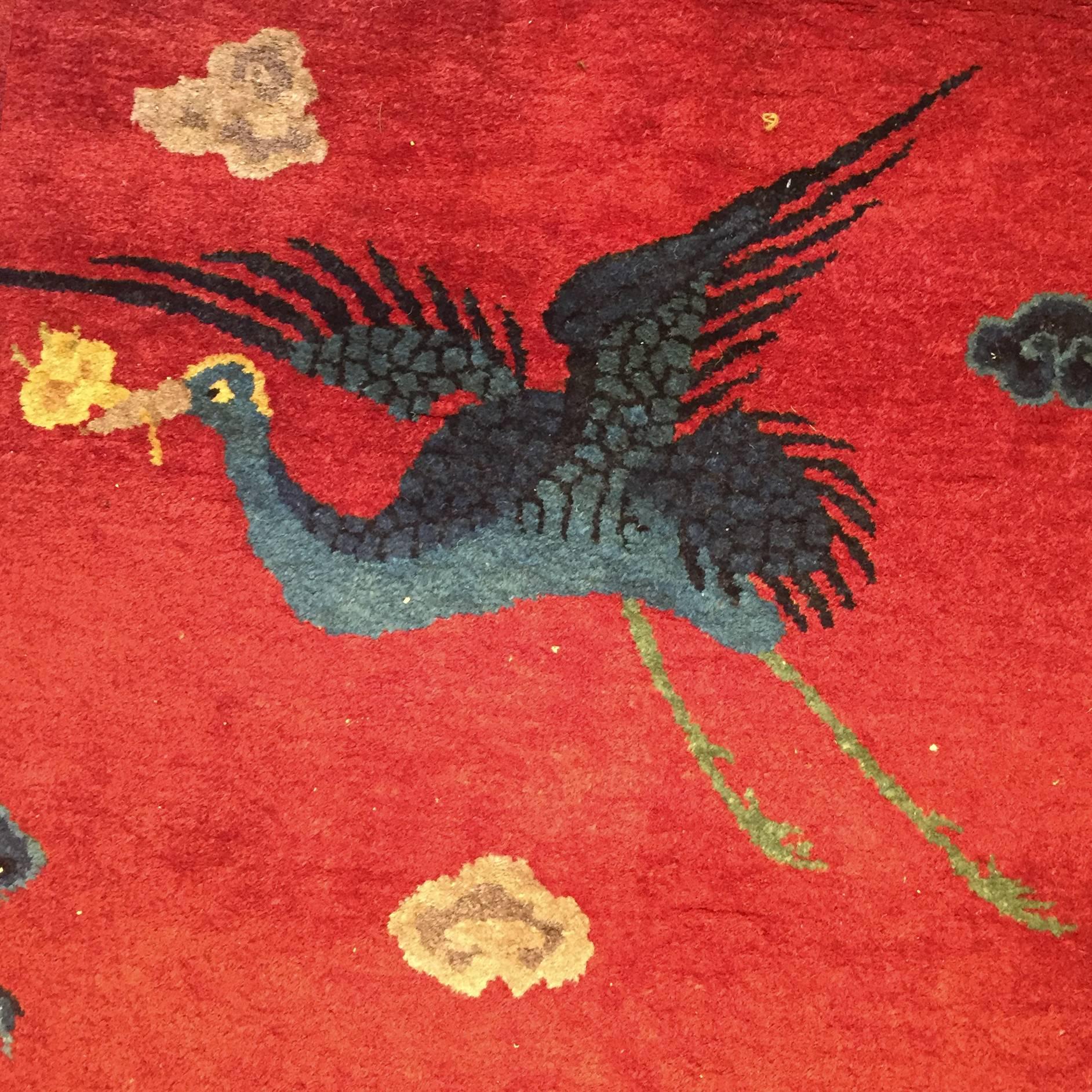 Vegetable Dyed Chinese Art Deco Rug
