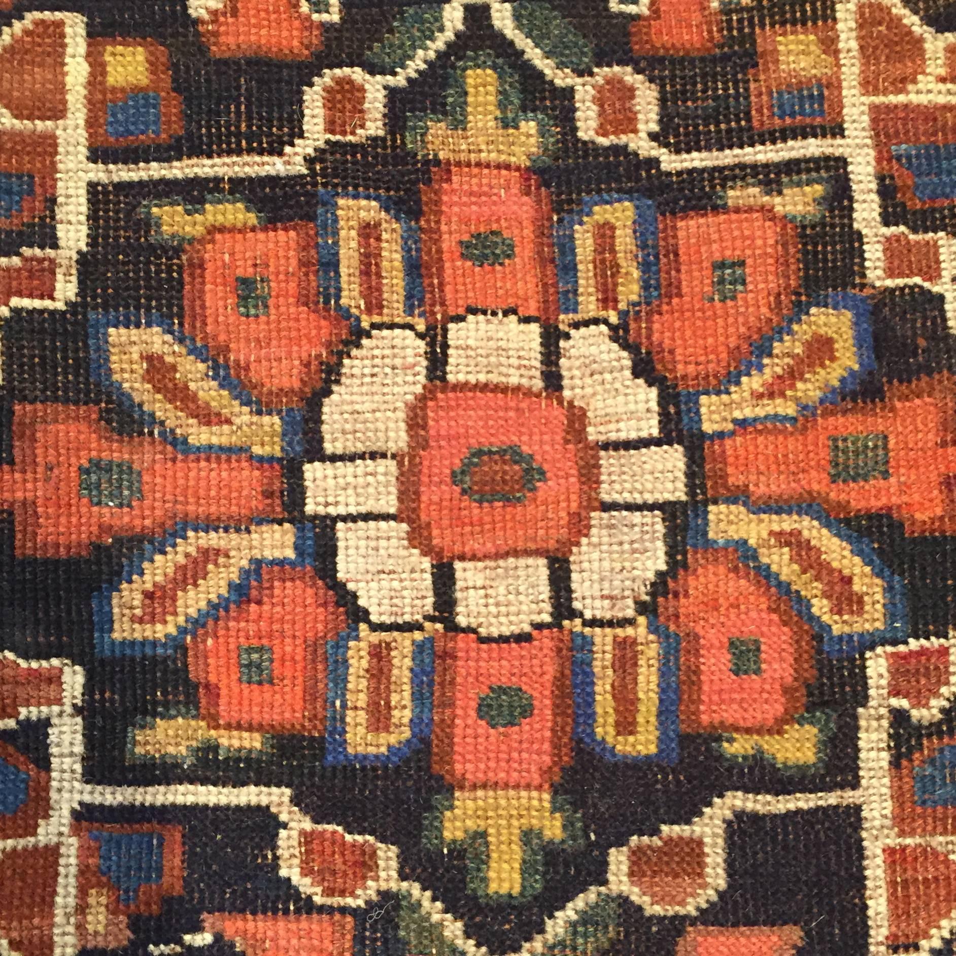 Heriz Serapi Early 20th Century Ghashghaei Rug